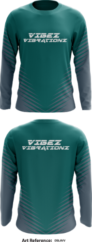 Vibez Vibrationz Store 1 Core Men's LS Performance Tee - dsLAvv