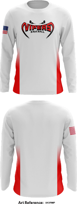 Villa Rica vipers Store 2 Core Men's LS Performance Tee - 5kxrmp