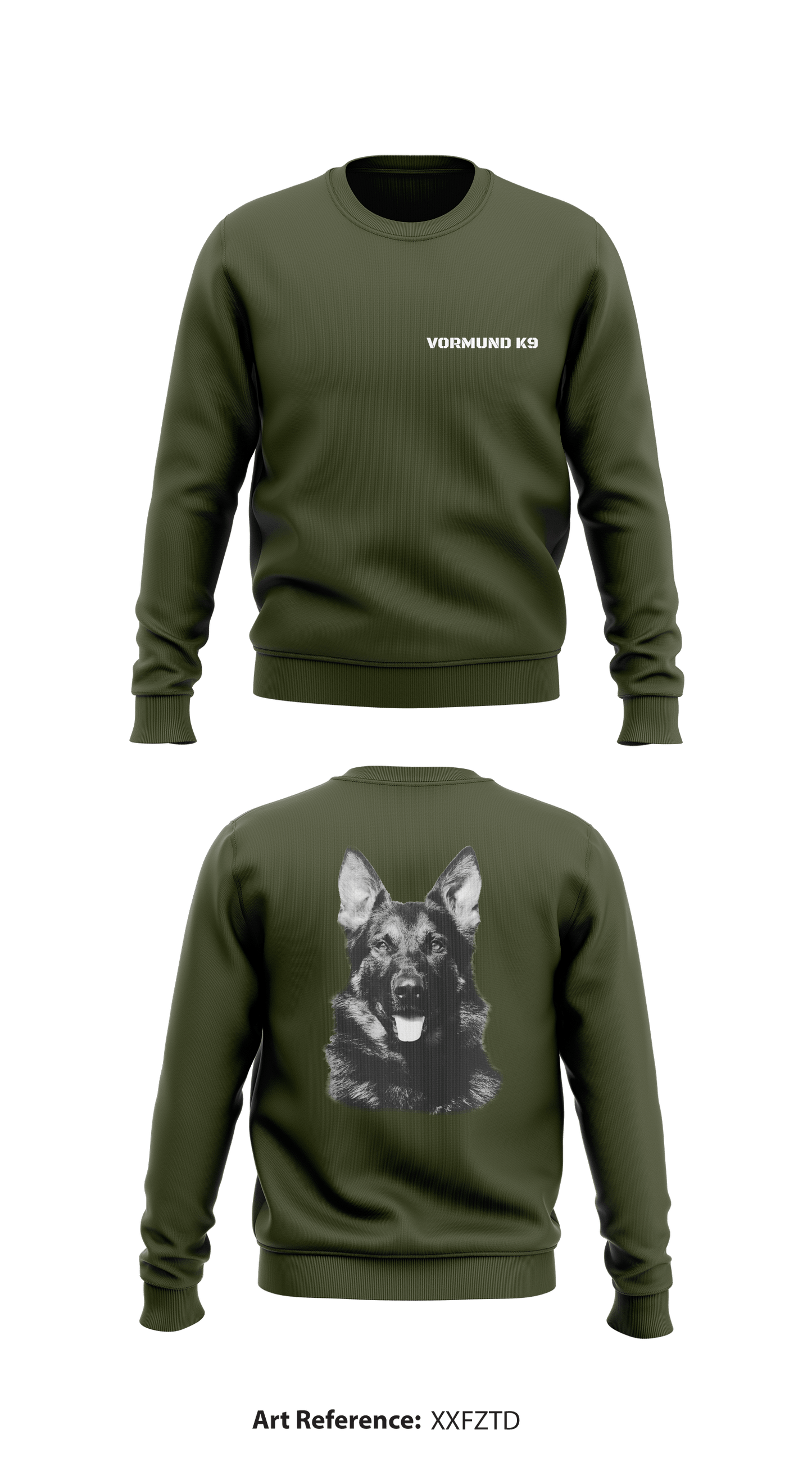 Vormund K9 Store 1 Core Men's Crewneck Performance Sweatshirt - XXFztd