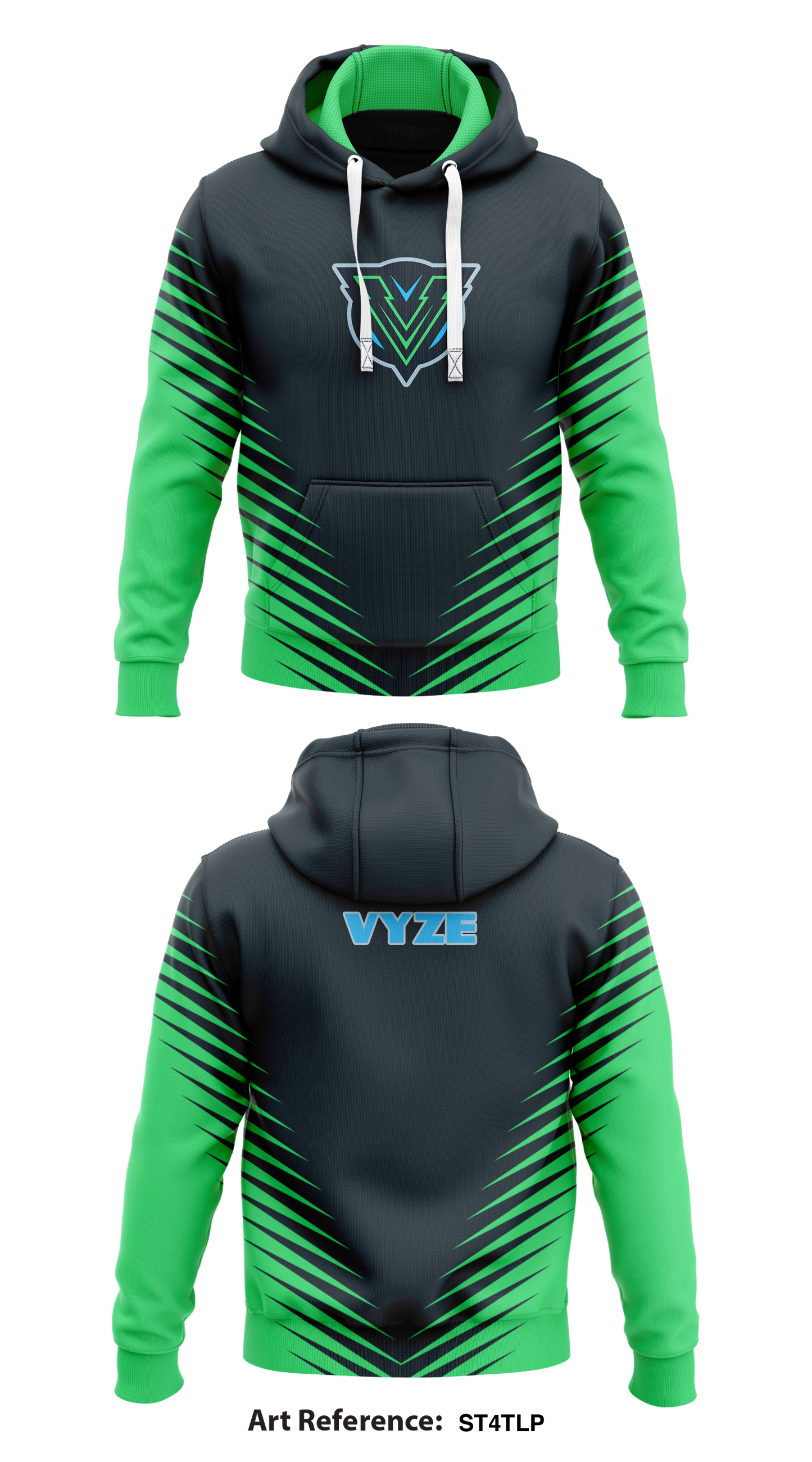Vyze Store 1 Core Men's Hooded Performance Sweatshirt - St4tLP