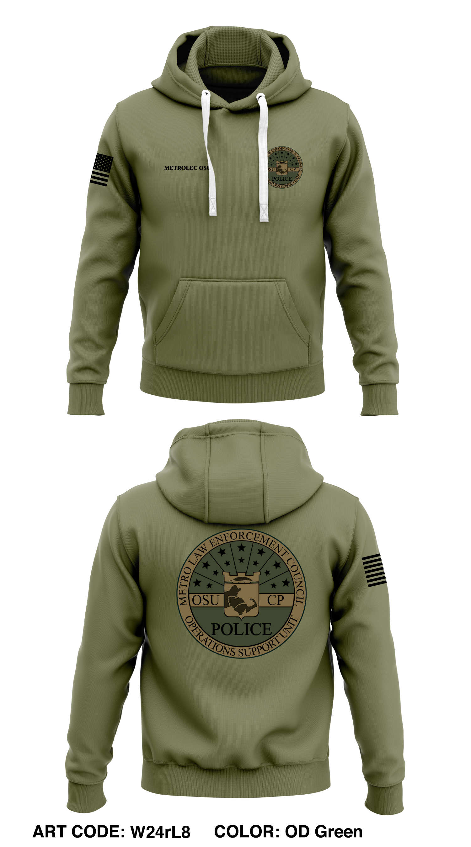 MetroLEC OSU Core Men s Hooded Performance Sweatshirt W24rL8