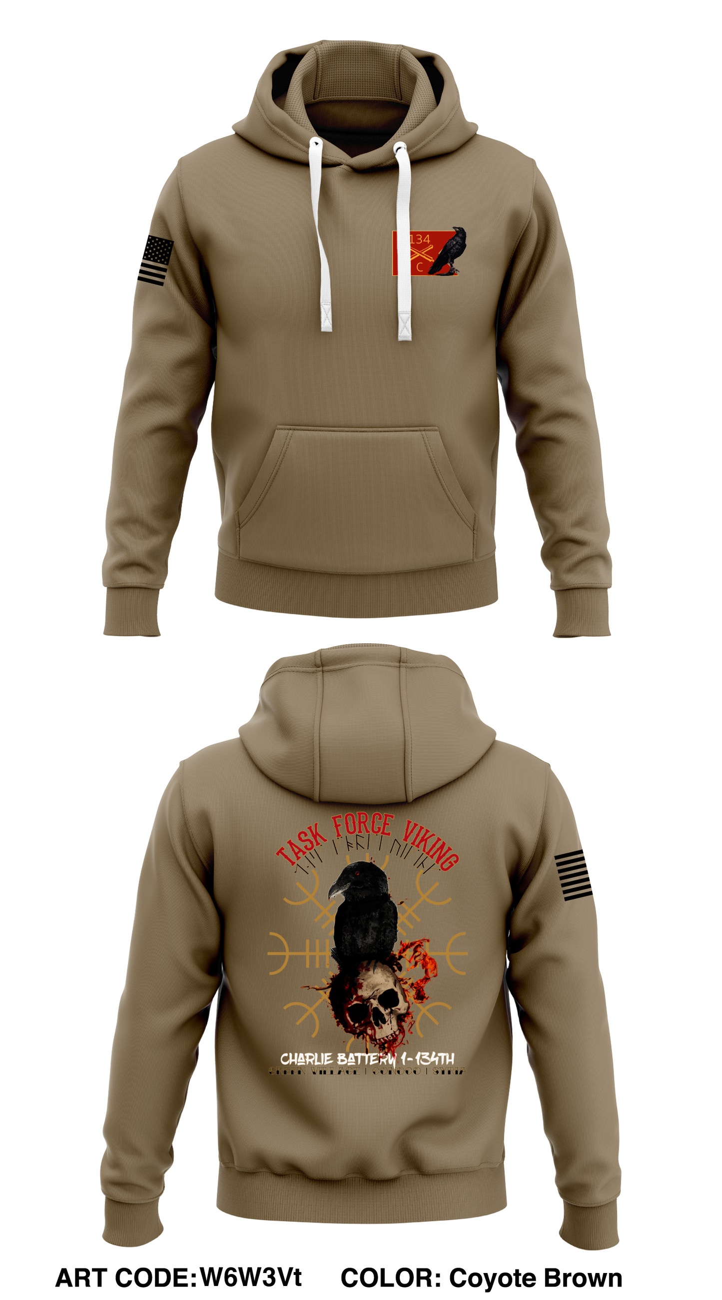 C134 OIR Limited Core Men's Hooded Performance Sweatshirt - W6W3Vt