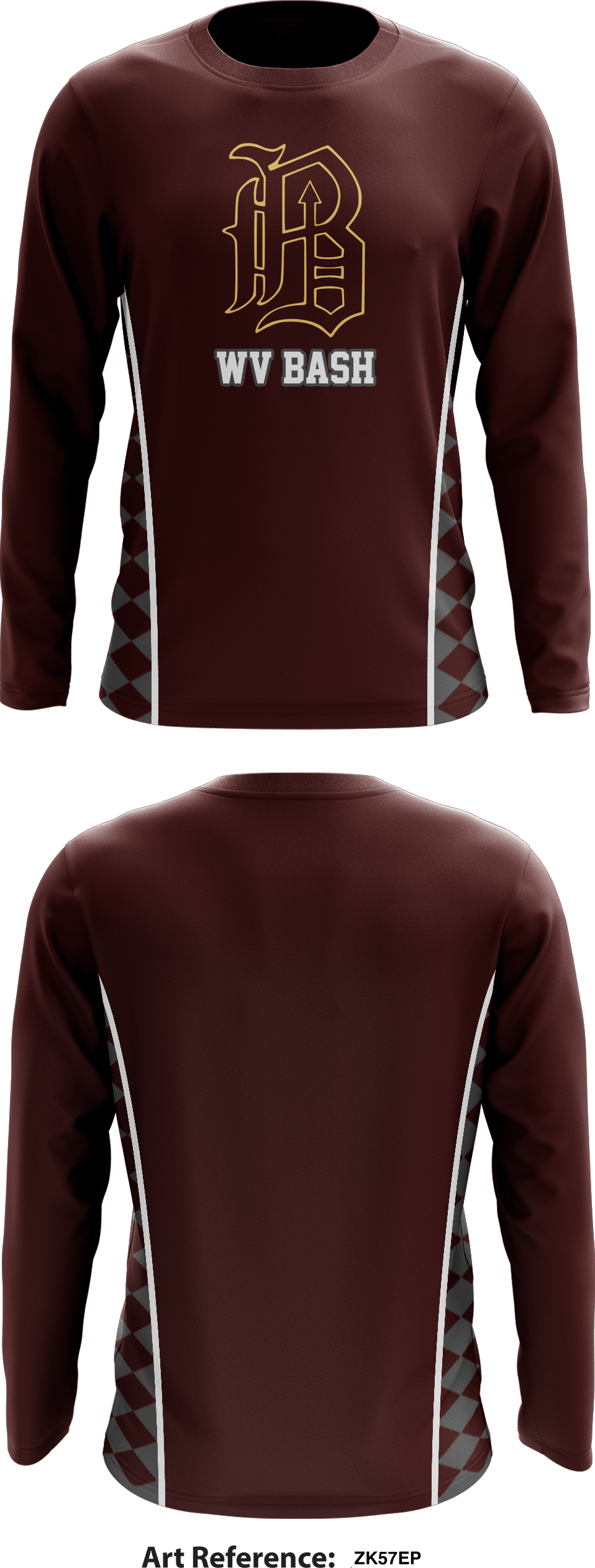WV Bash Store 1 Core Men's LS Performance Tee - ZK57eP