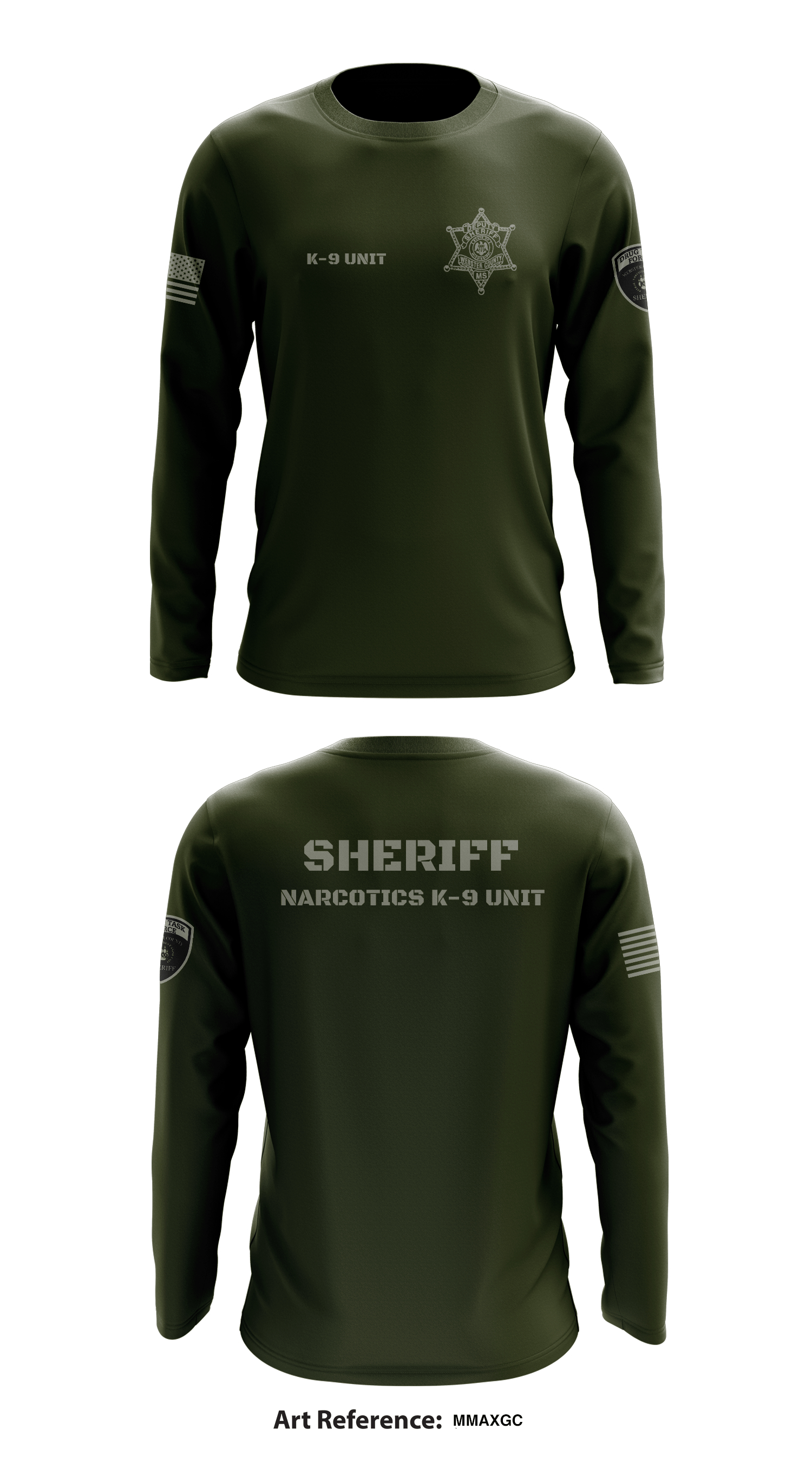 Webster County MS. K-9/Narcotics Unit Store 1 Core Men's LS