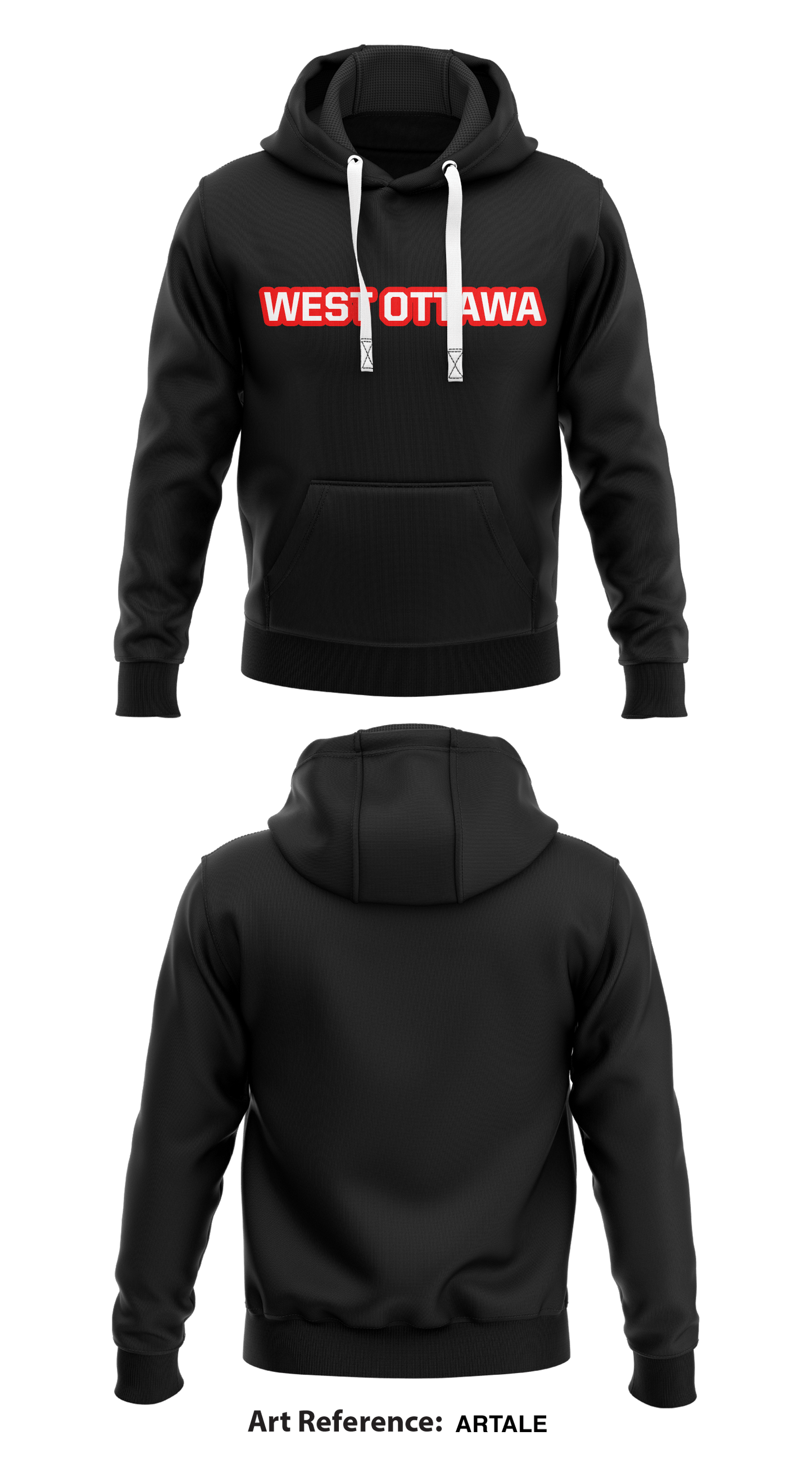 West Ottawa Store 1 Core Men's Hooded Performance Sweatshirt - aRtaLe