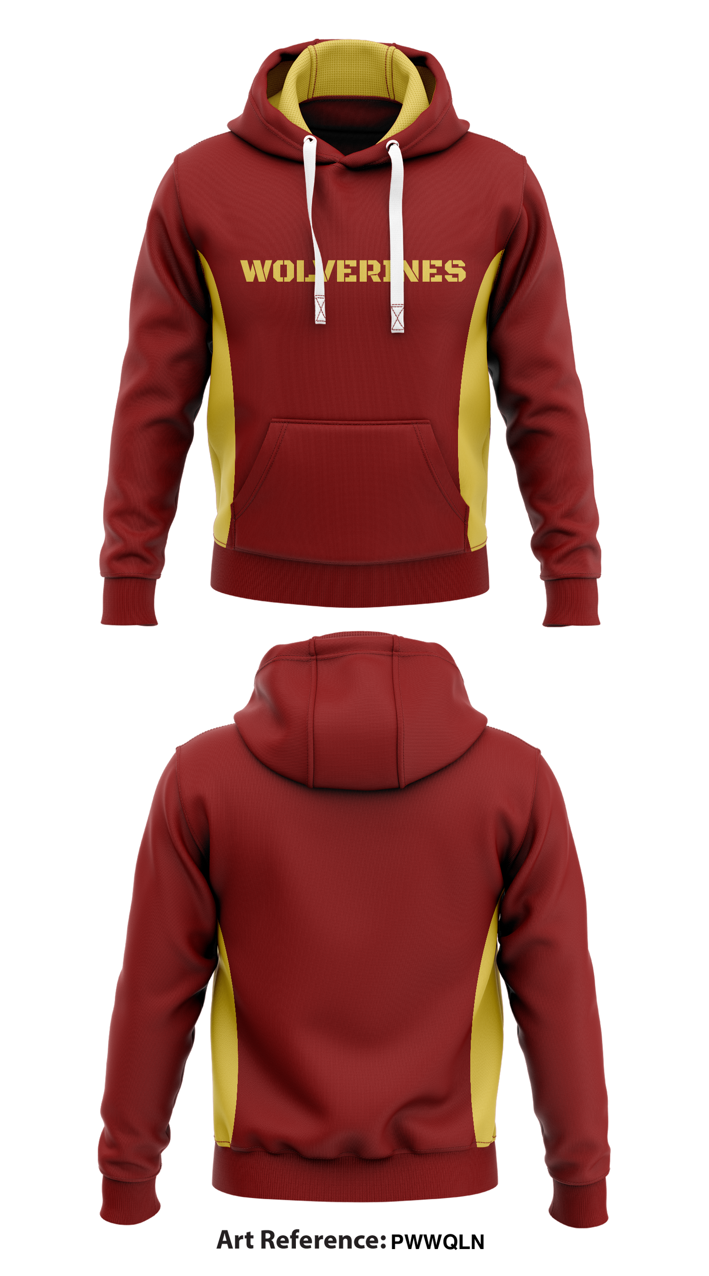 Wolverines Store 1 Core Men's Hooded Performance Sweatshirt - pWwqLN