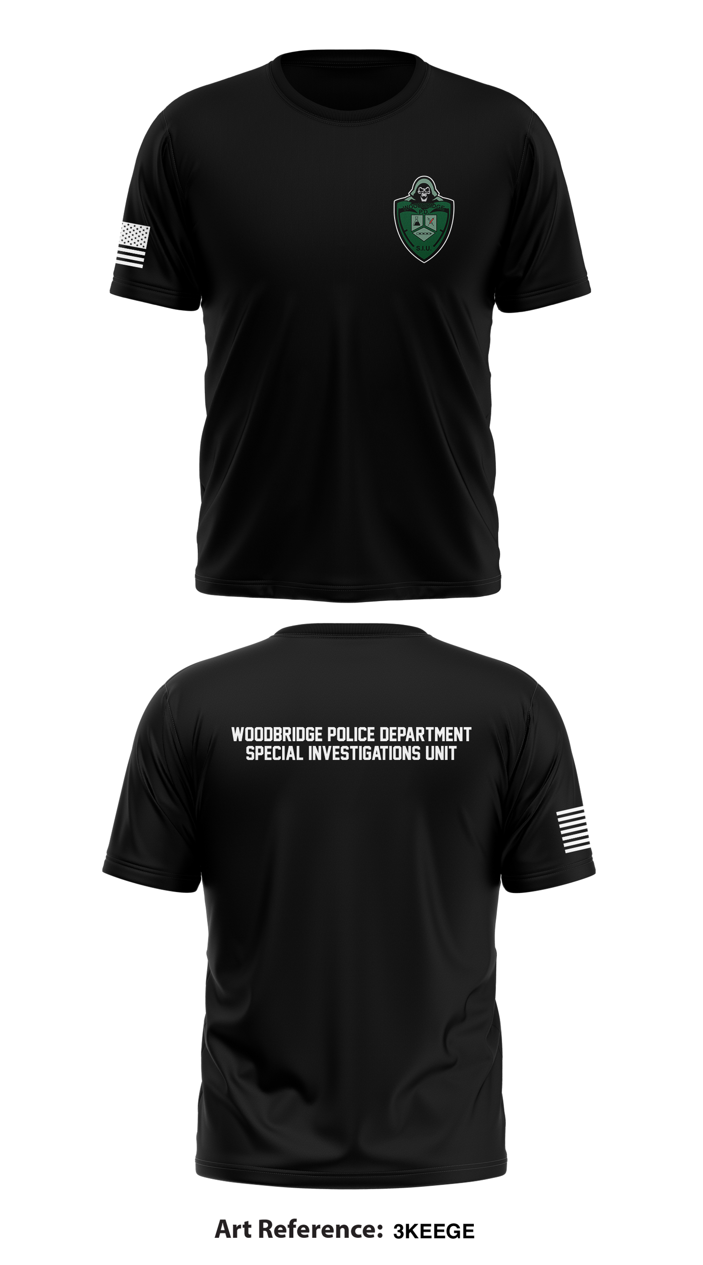 Woodbridge Police SIU Store 1 Core Men's SS Performance Tee - 3KeeGE