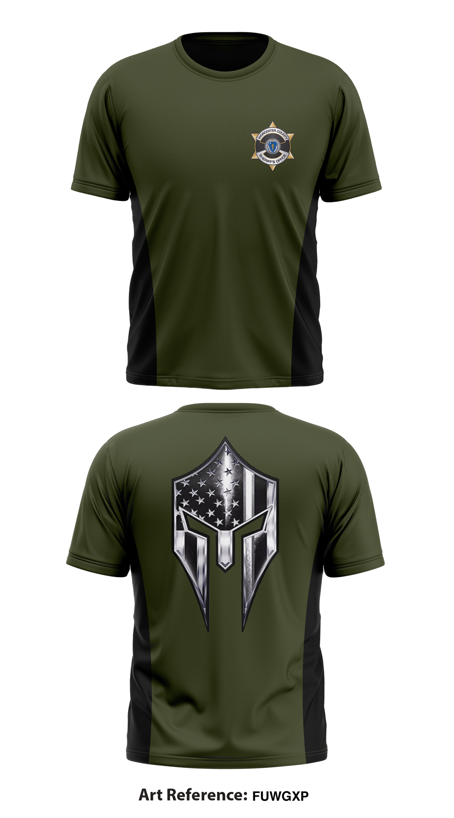 Worcester County Sheriff’s Office Core Men's SS Performance Tee - FuWGXp