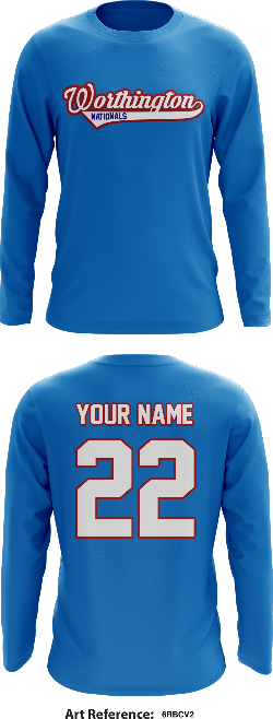 Worthington Baseball Core Men's LS Performance Tee - 6rBcV2