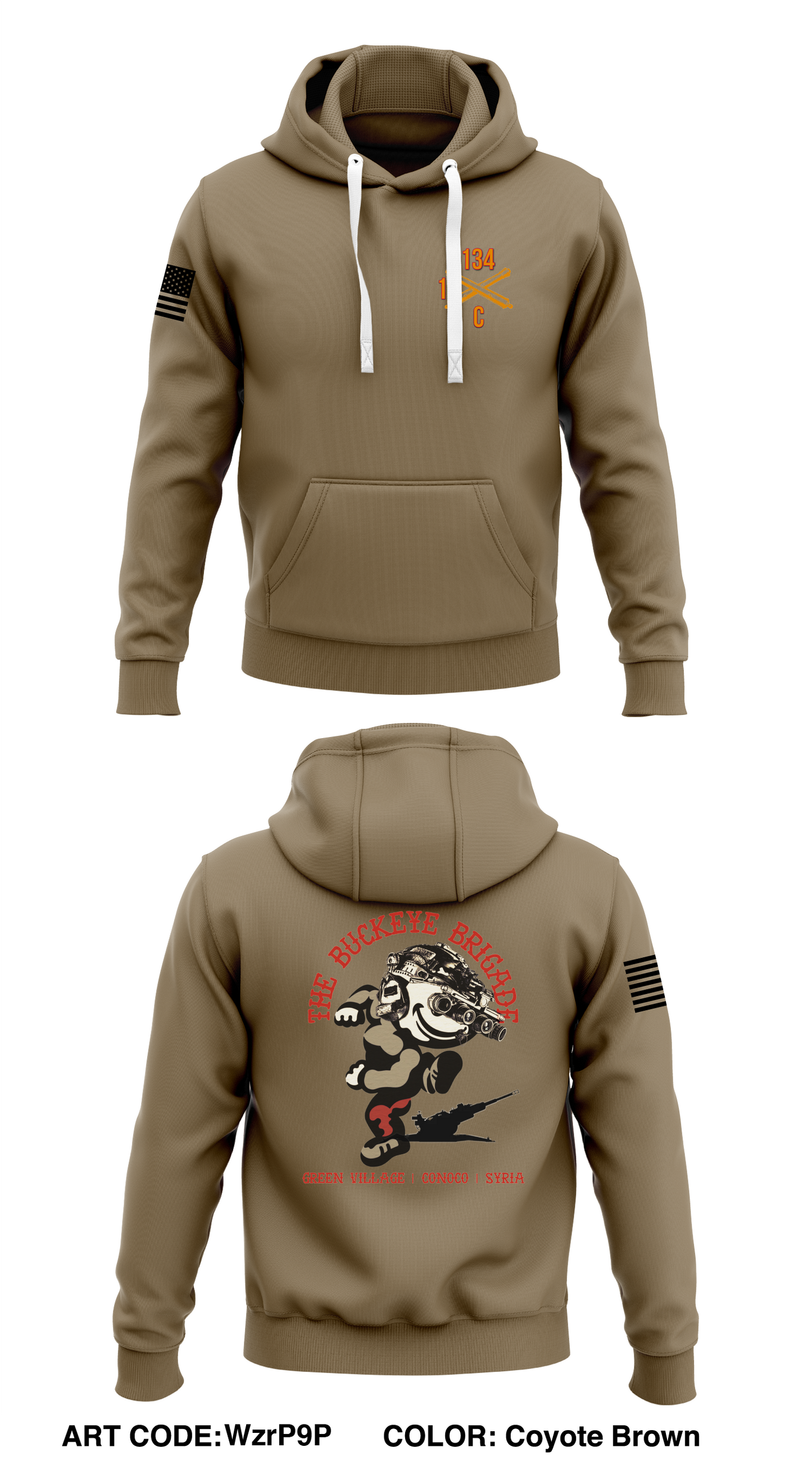 C134 OIR Limited Core Men's Hooded Performance Sweatshirt - WzrP9P