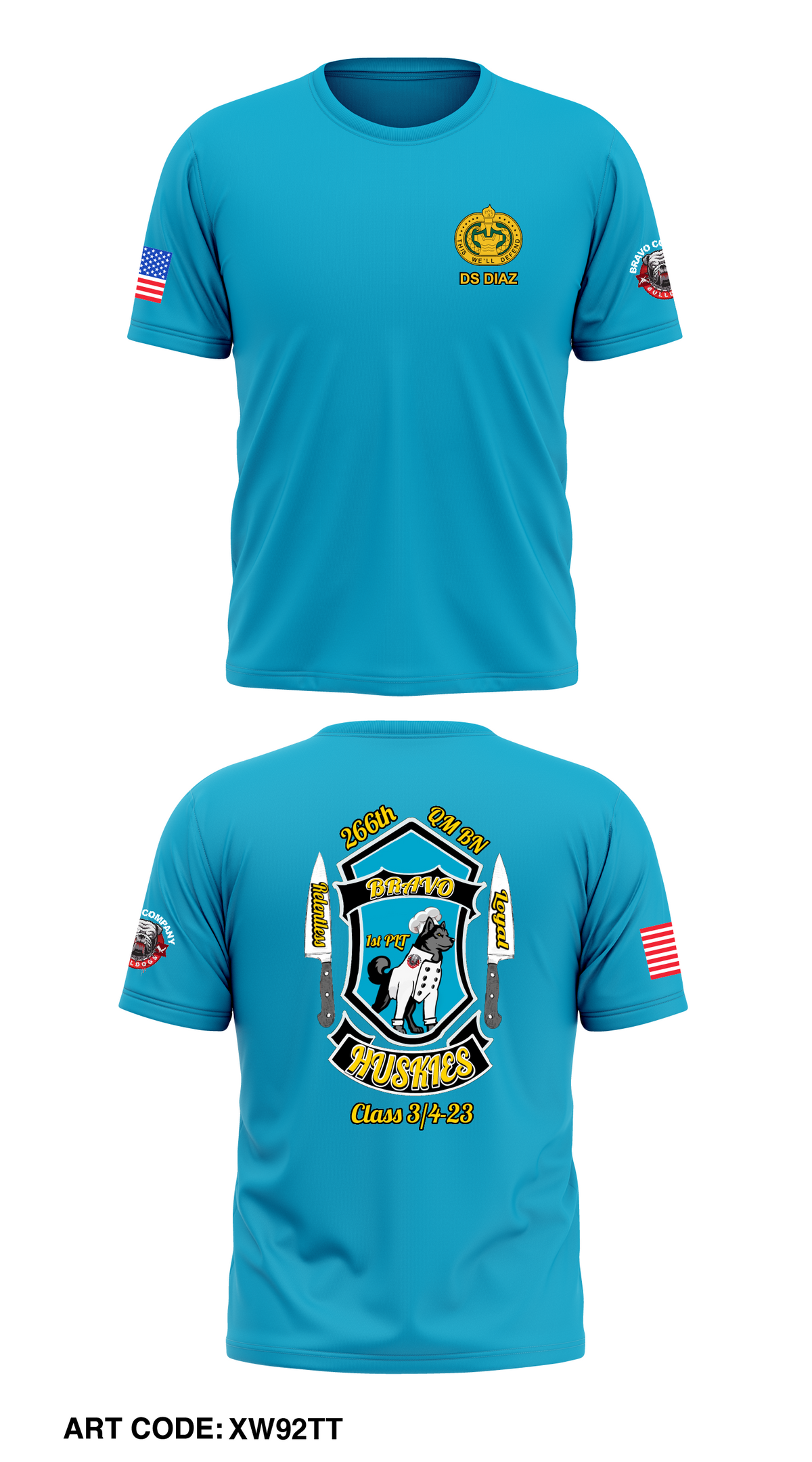 266th QM BN Core Men's SS Performance Tee - XW92TT