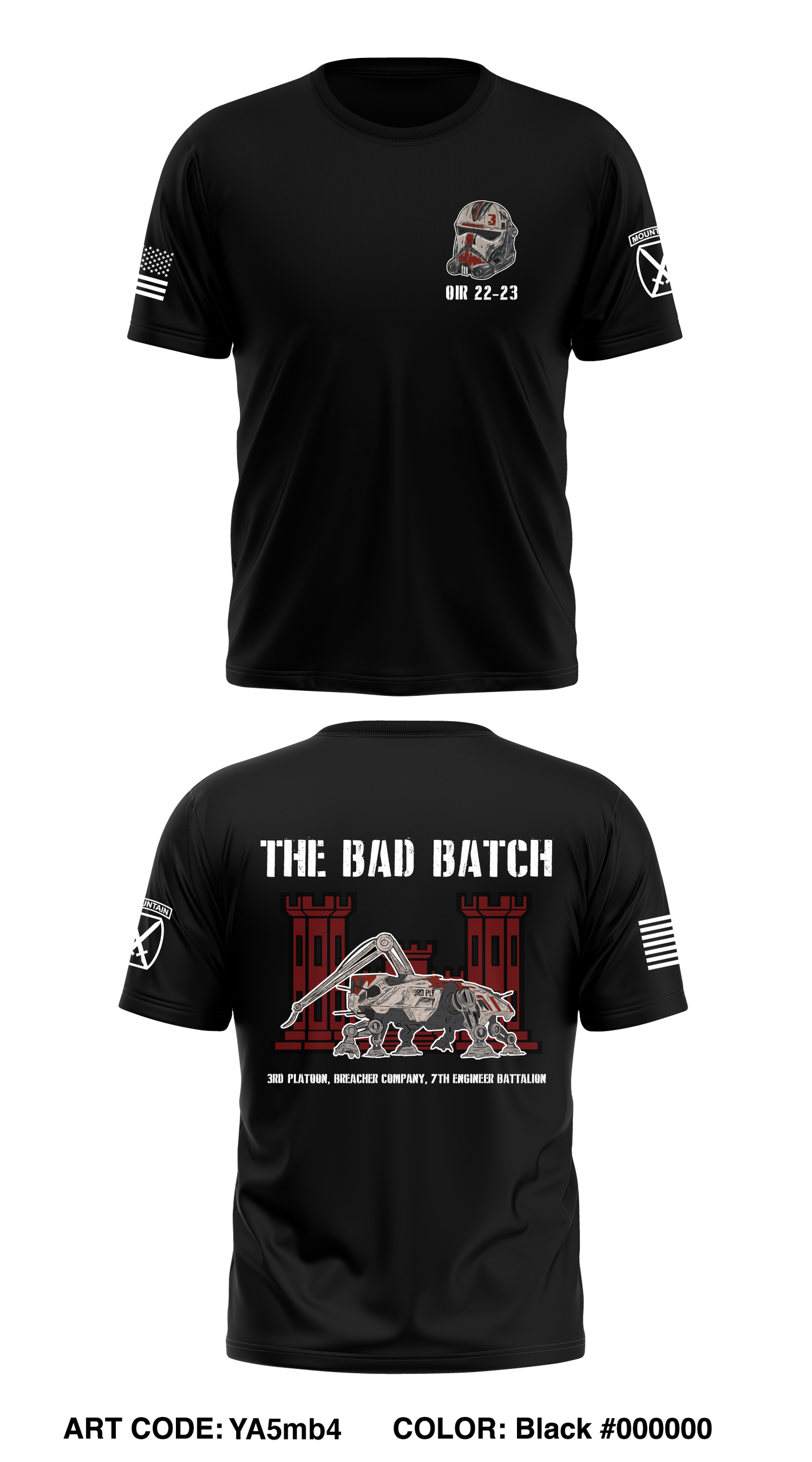 Bad Batch RCP, Breacher Company, Task Force Warrior Core Men's SS Performance Tee - YA5mb4