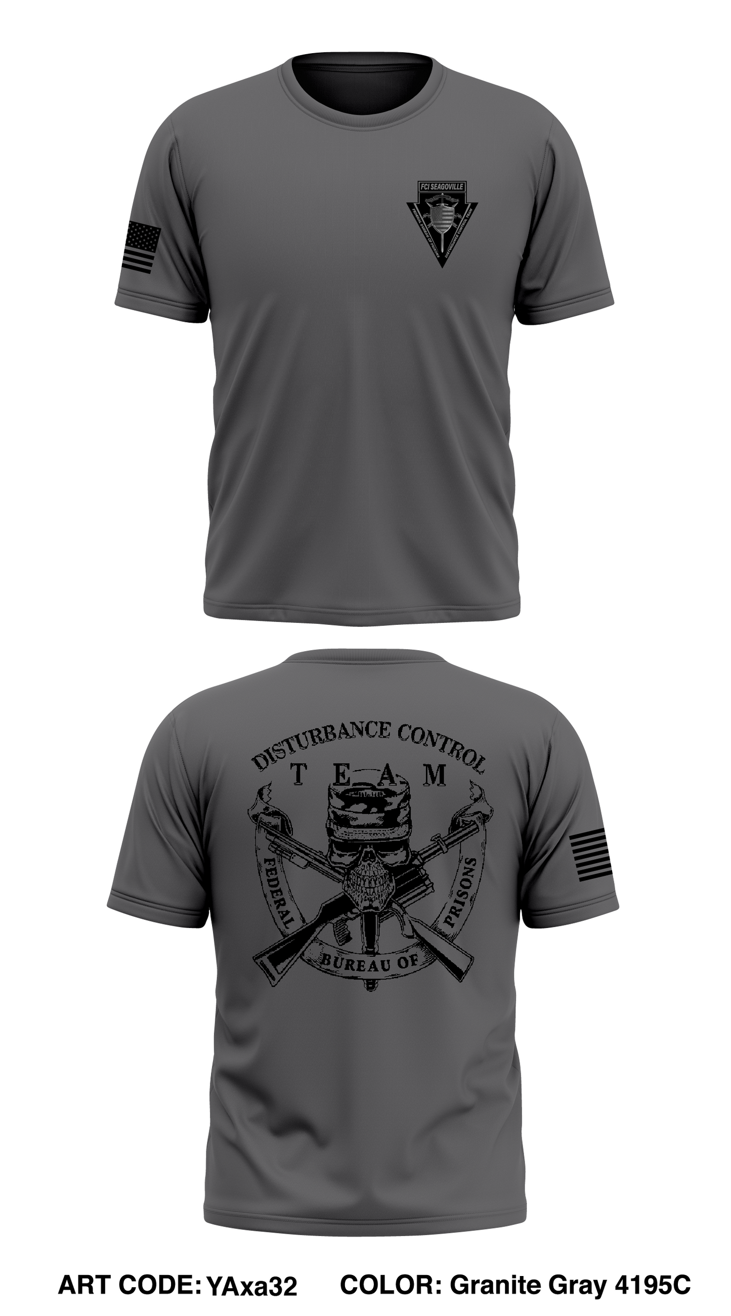 FCI Seagoville Disturbance Control Team Core Men's SS Performance Tee - YAxa32