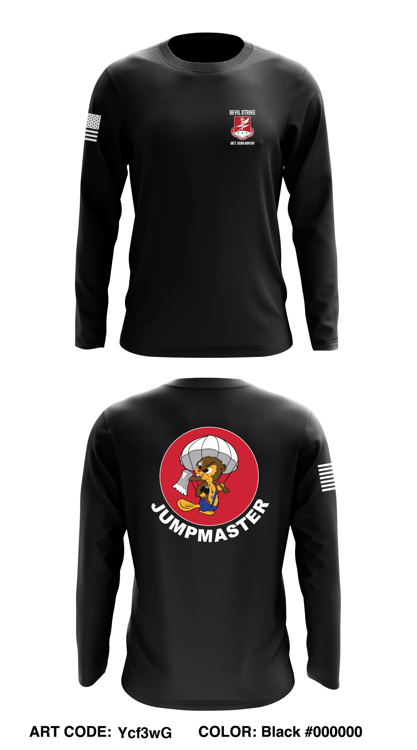 127th EN BN, 1BCT 82nd ABN Div Core Men's LS Performance Tee - Ycf3wG