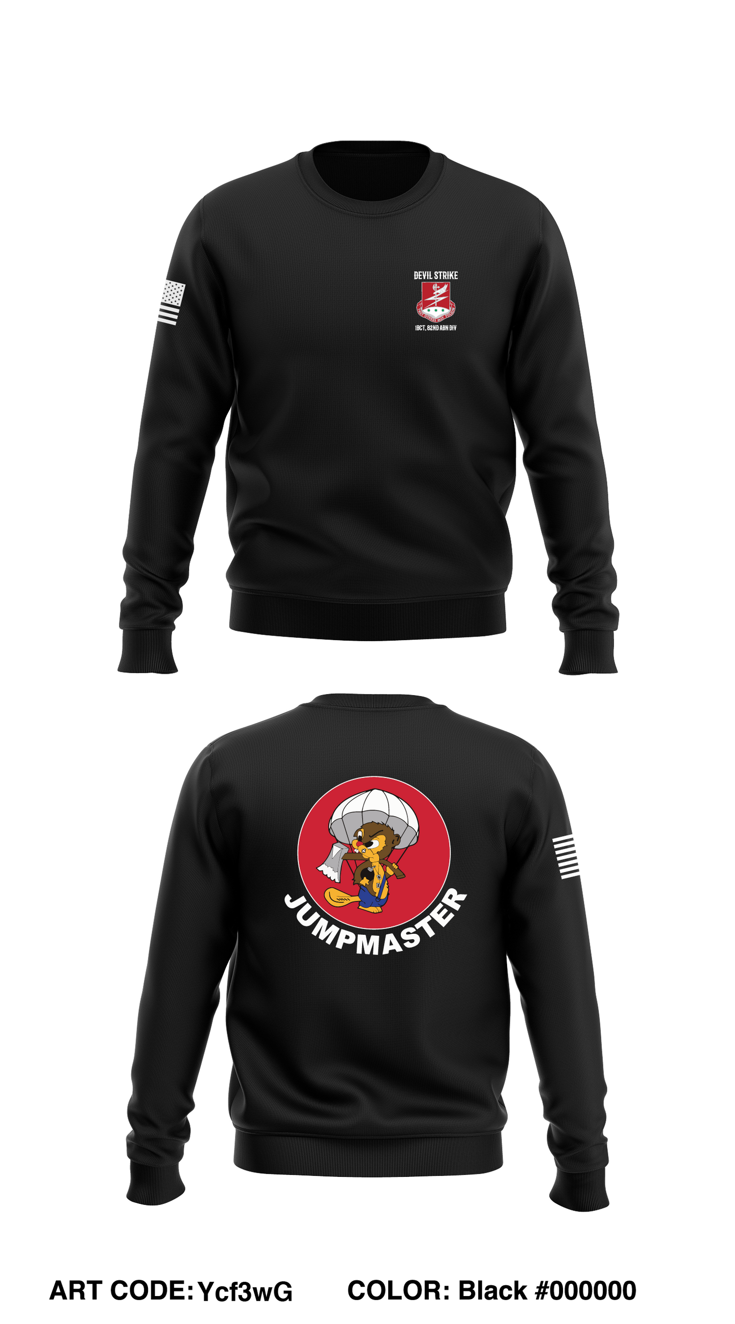 127th EN BN, 1BCT 82nd ABN Div Core Men's Crewneck Performance Sweatshirt - Ycf3wG