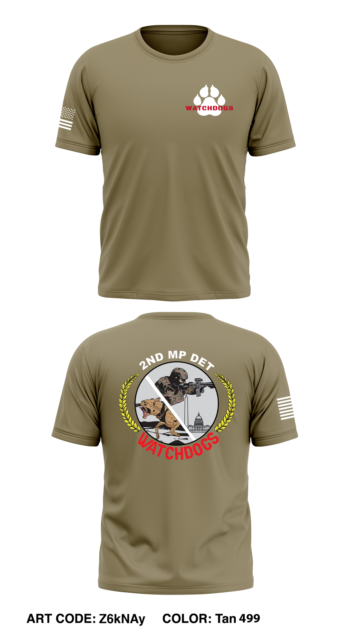 2nd MP Det Core Men's SS Performance Tee - Z6kNAy