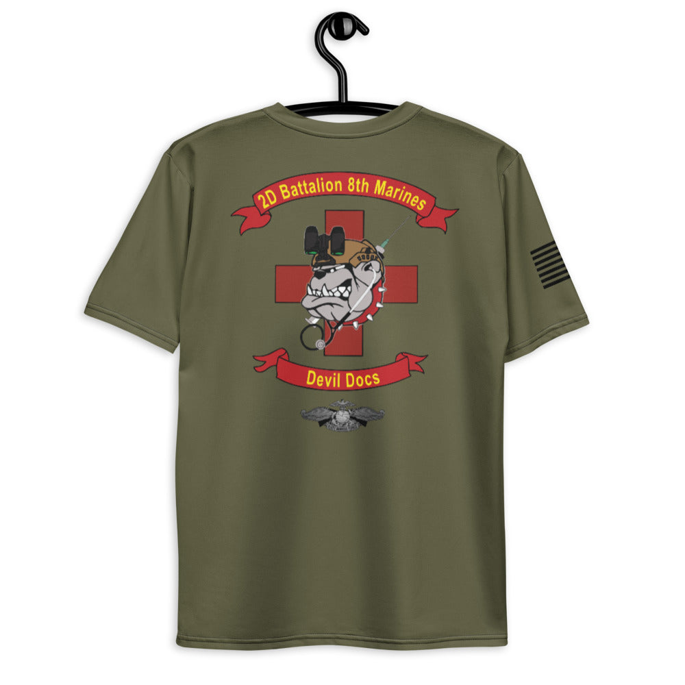 2D Battalion 8th Marines Core Men's SS Performance Tee - 6X7Hjb