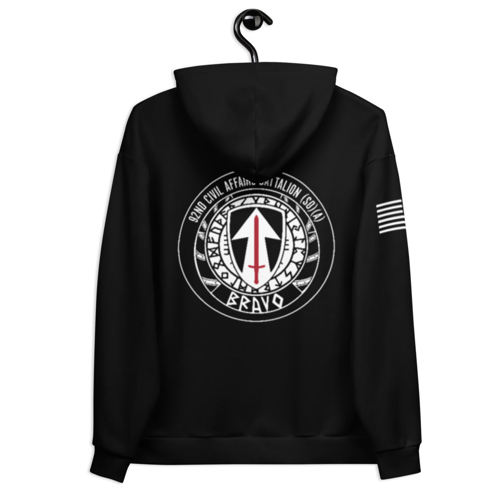 B Co, 92nd CA BN Store 1 Core Men's Hooded Performance Sweatshirt - xz8H5j
