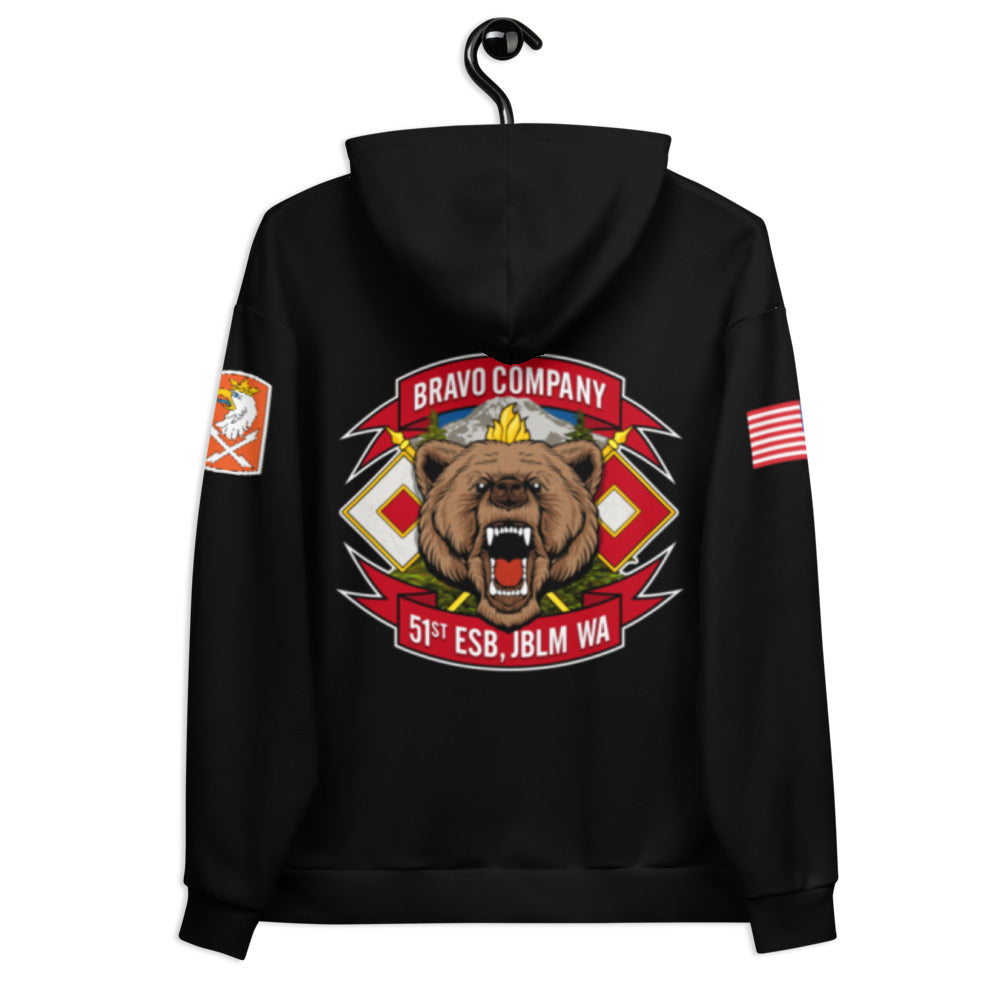 B Co, 51st ESB, 22d CSB Core Men's Hooded Performance Sweatshirt - Y7Bu5T