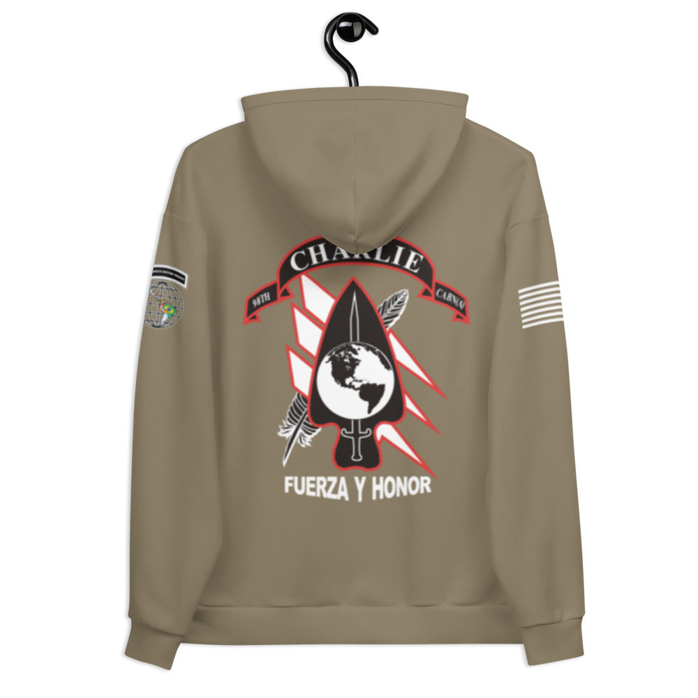 98th C Co Logo Tan Core Men's Hooded Performance Sweatshirt - CVq5WW