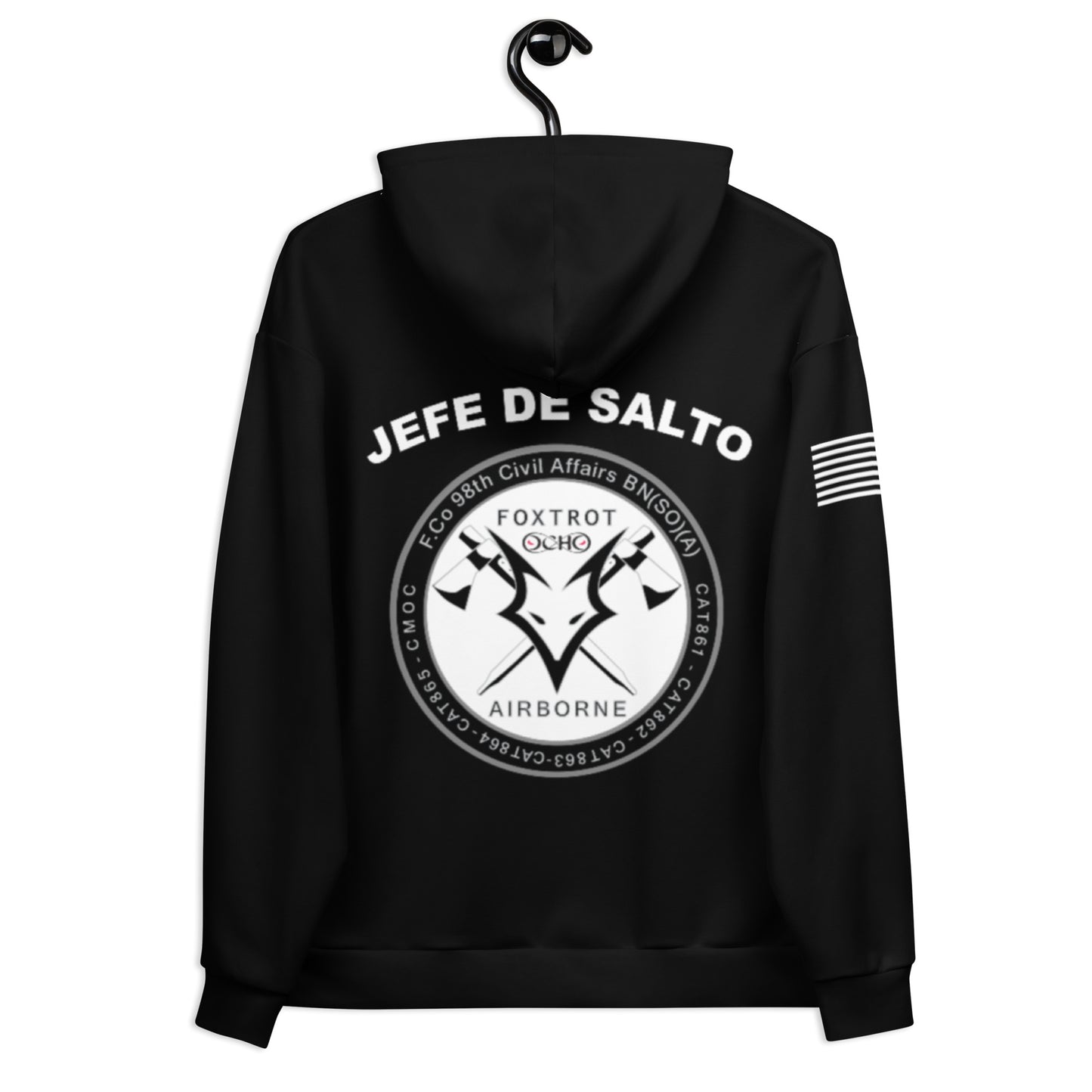 98th Fox Co JEFE DE SALTO Core Men's Hooded Performance Sweatshirt - g7ZSMn