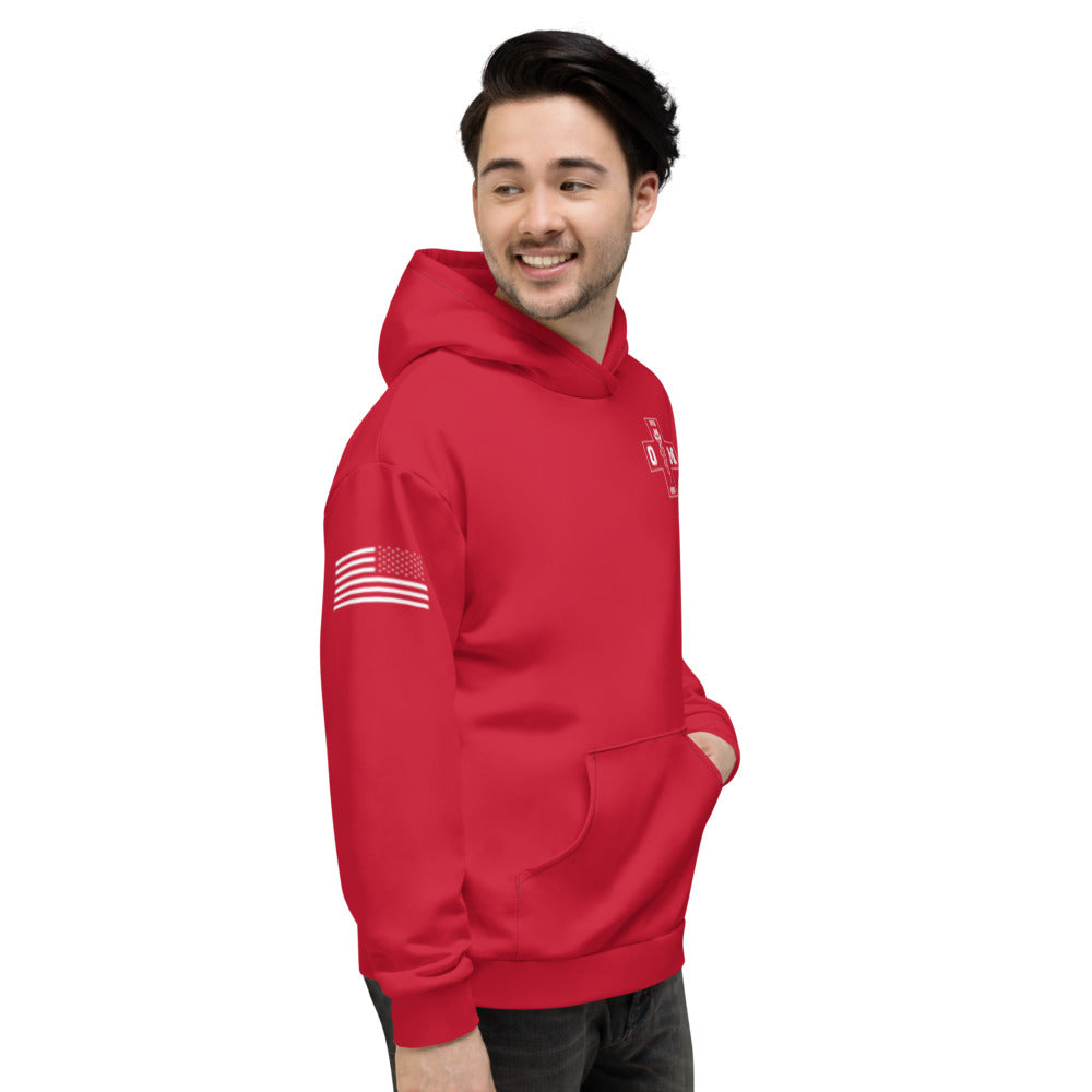 352d SOSS/OSM Store 1 Core Men's Hooded Performance Sweatshirt - En8c9fRED