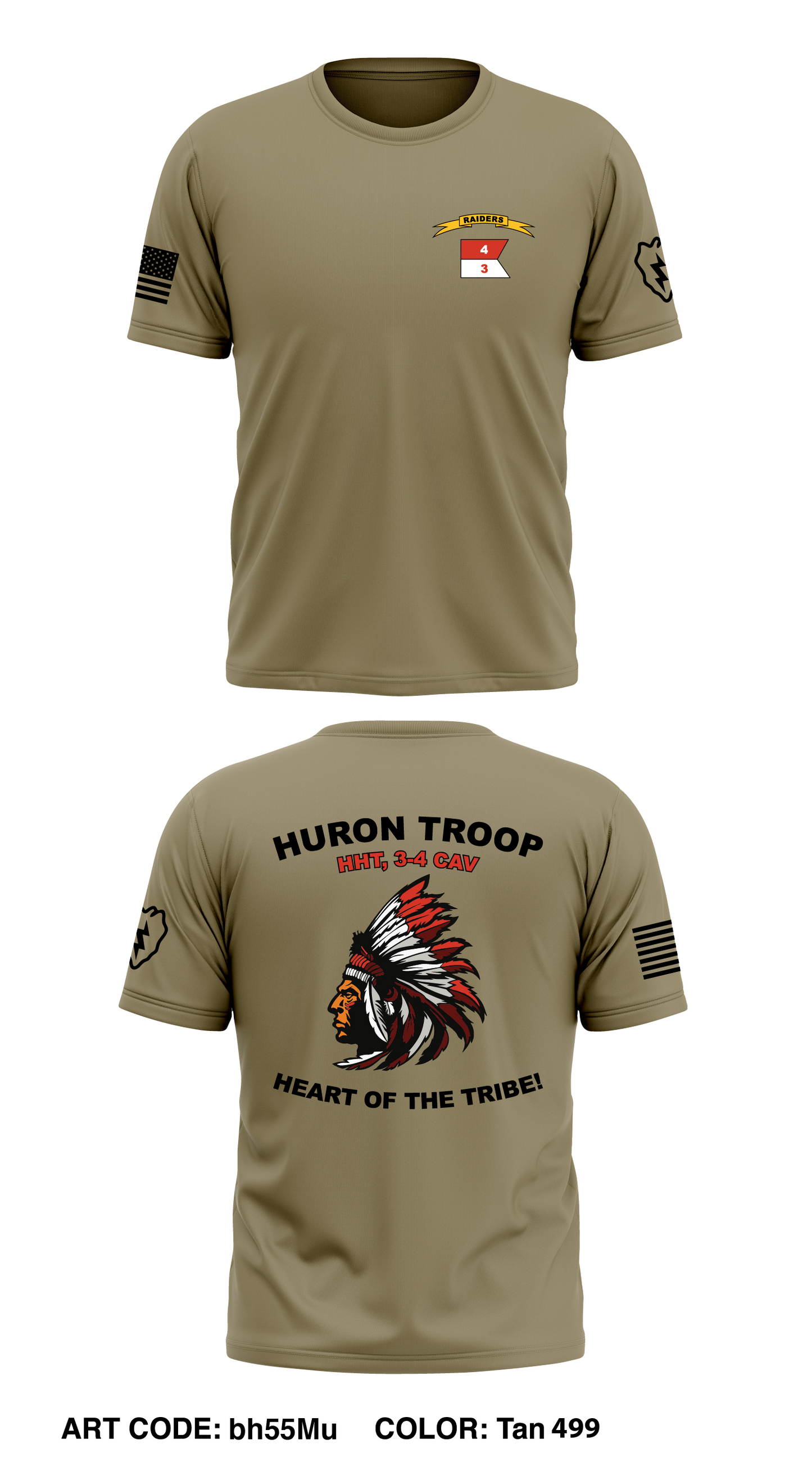 HHT 3-4 CAV Core Men's SS Performance Tee - bh55Mu