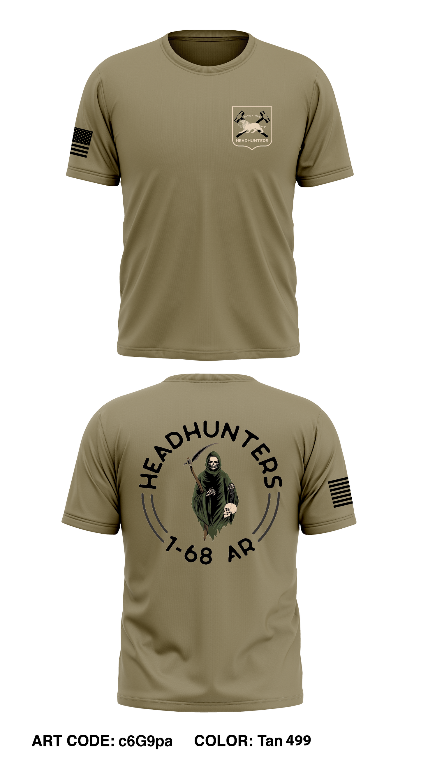 Headhunter 1-68 HHC Core Men's SS Performance Tee - c6G9pa