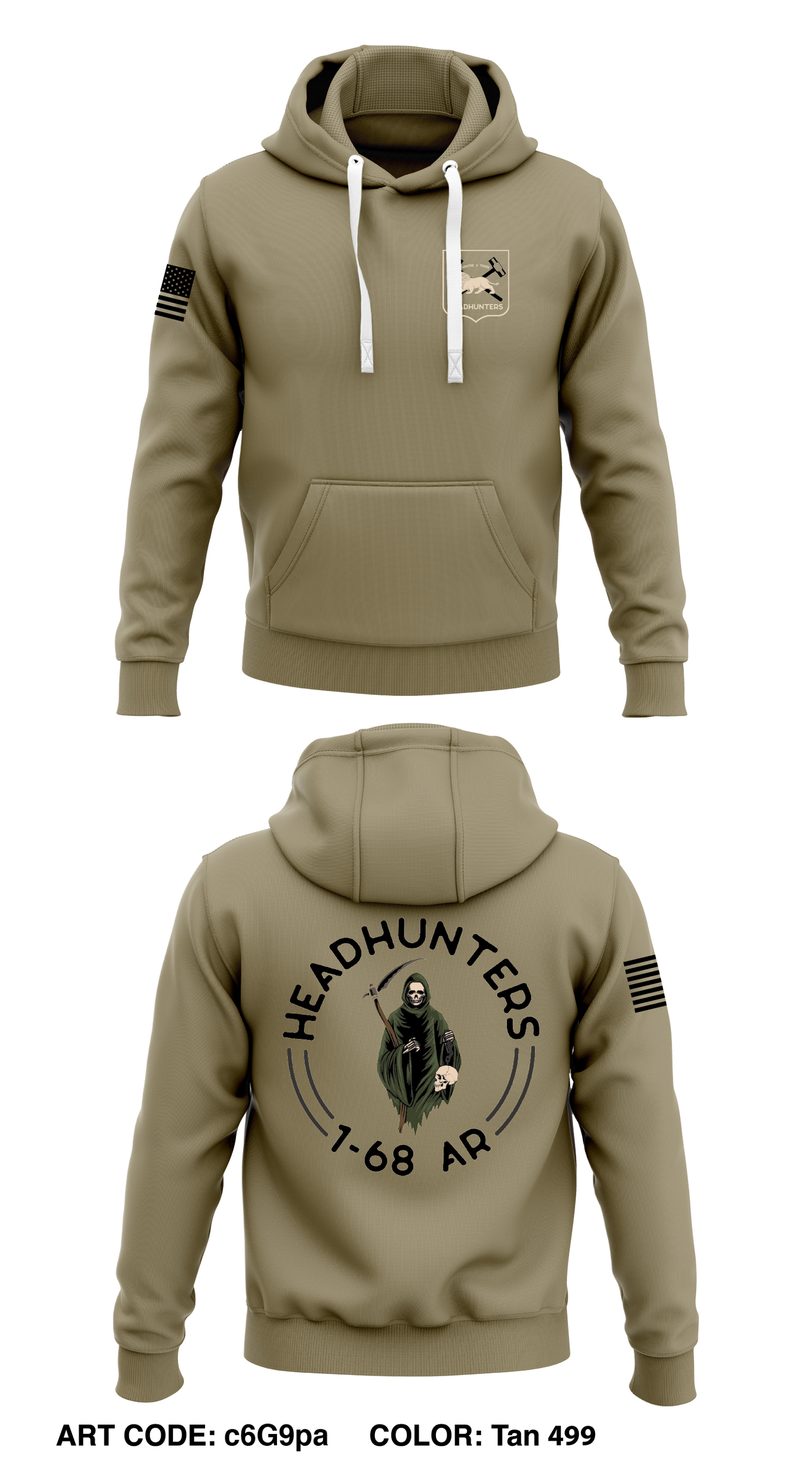 Headhunter 1-68 HHC Core Men's Hooded Performance Sweatshirt - c6G9pa