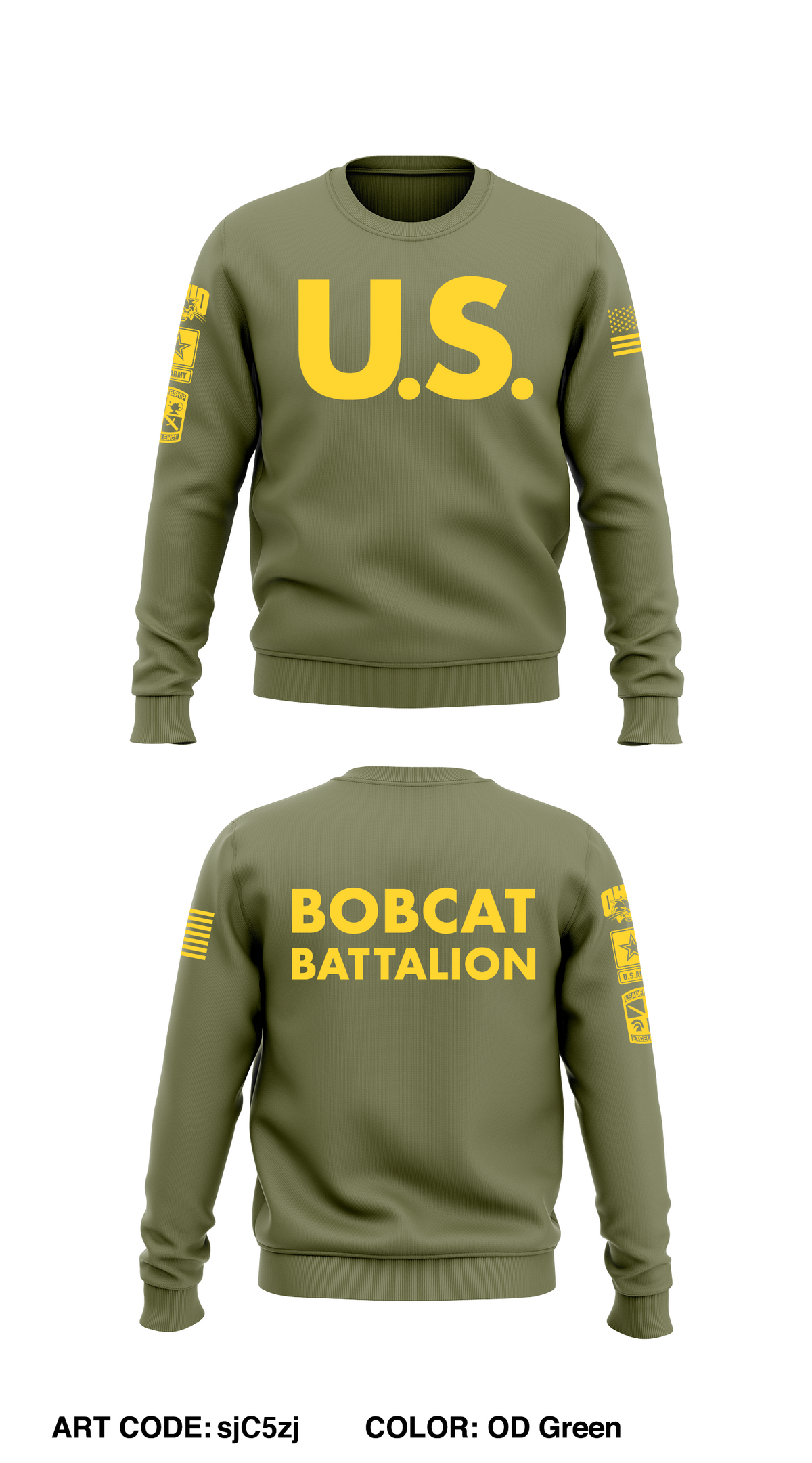 Bobcat Battalion Core Men's Crewneck Performance Sweatshirt - sjC5zj