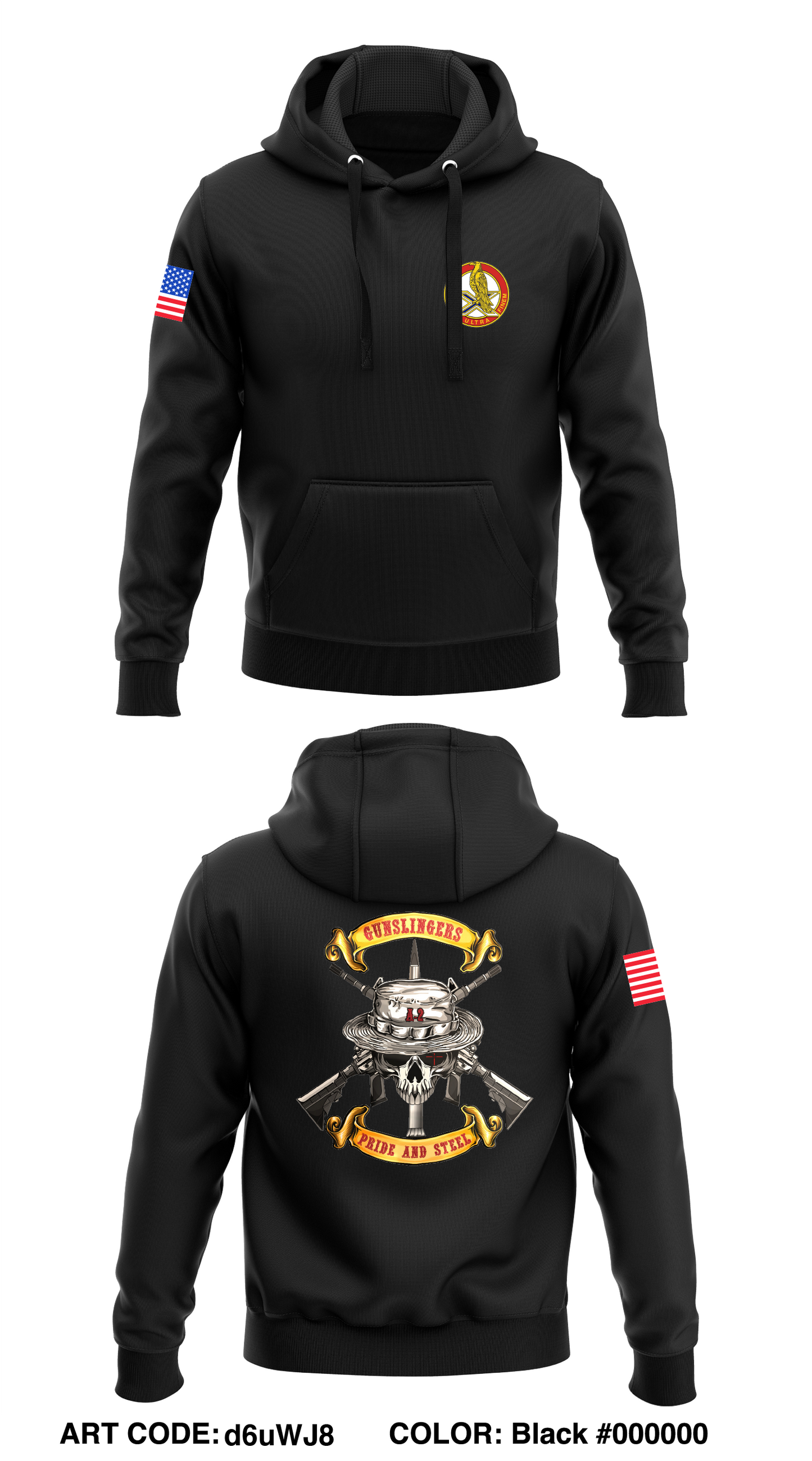 A-2 THAAD, 1-43 ADA Core Men's Hooded Performance Sweatshirt - d6uWJ8