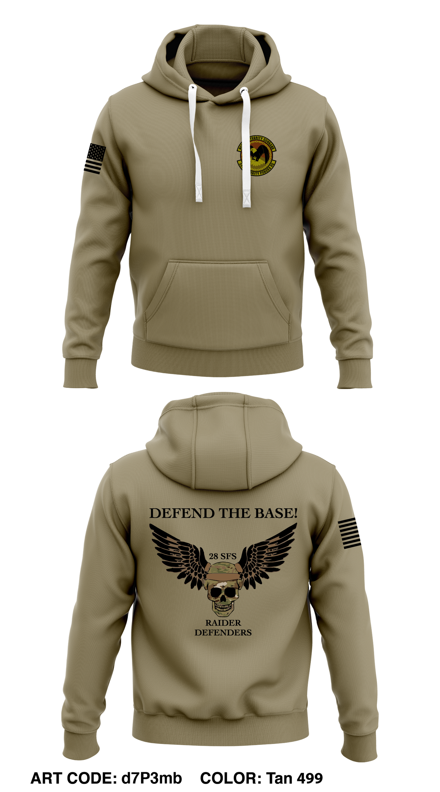 28th SFS EAFB Core Men's Hooded Performance Sweatshirt - d7P3mb