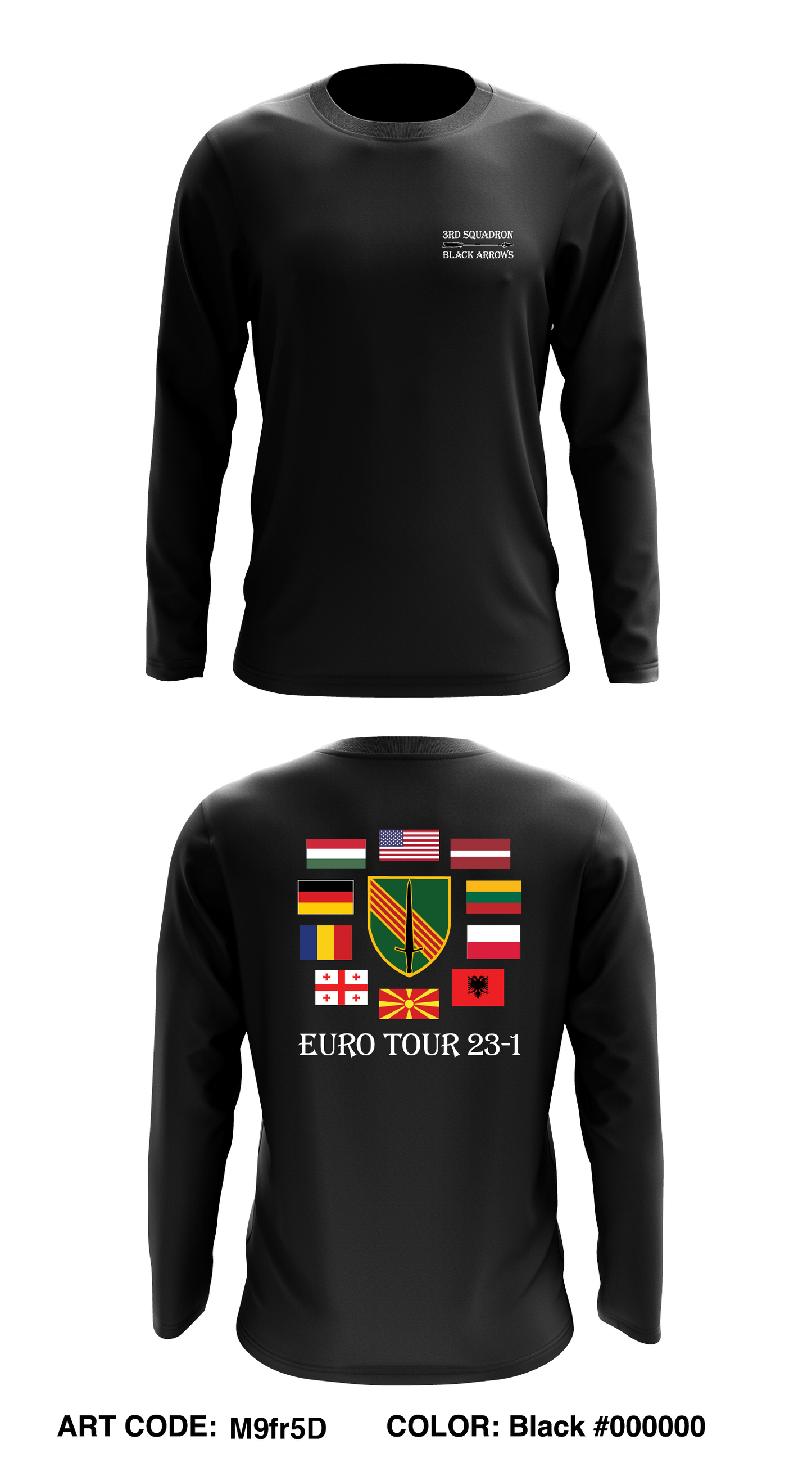3rd Sqdn, 4th SFAB Core Men's LS Performance Tee - M9fr5D