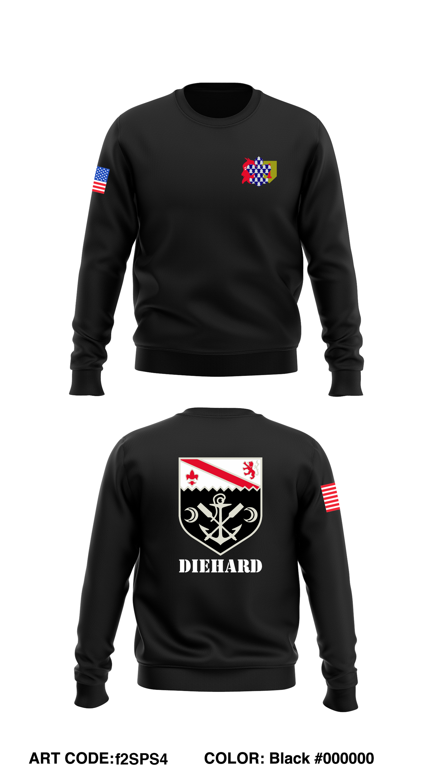 1st Engineer Battalion, 1ID Core Men's Crewneck Performance Sweatshirt - f2SPS4