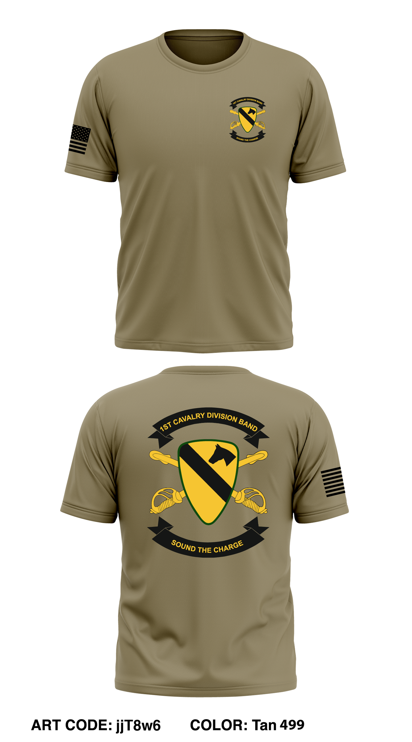 1st Cavalry Division Band Core Men's SS Performance Tee - jjT8w6