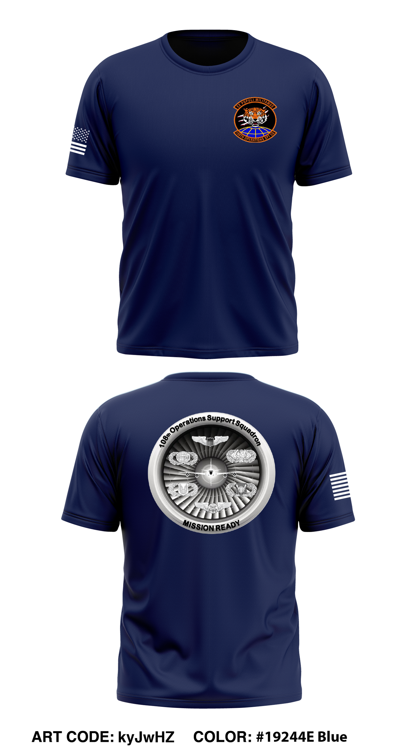 108th OSS Store 1 Core Men's SS Performance Tee - kyJwHZ