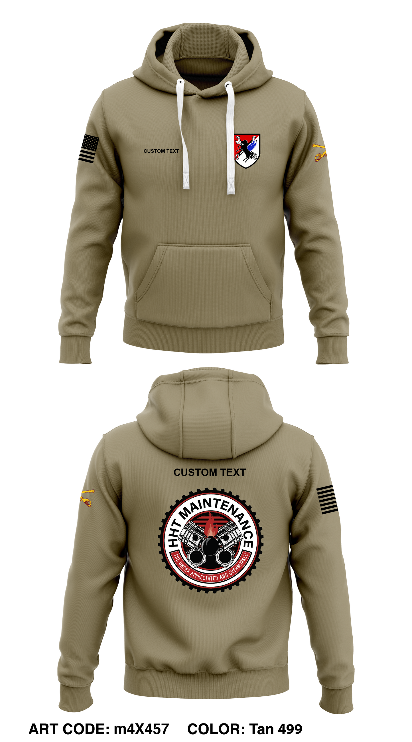 CUSTOM - HHT 2/11 ACR Core Men's Hooded Performance Sweatshirt - m4X457