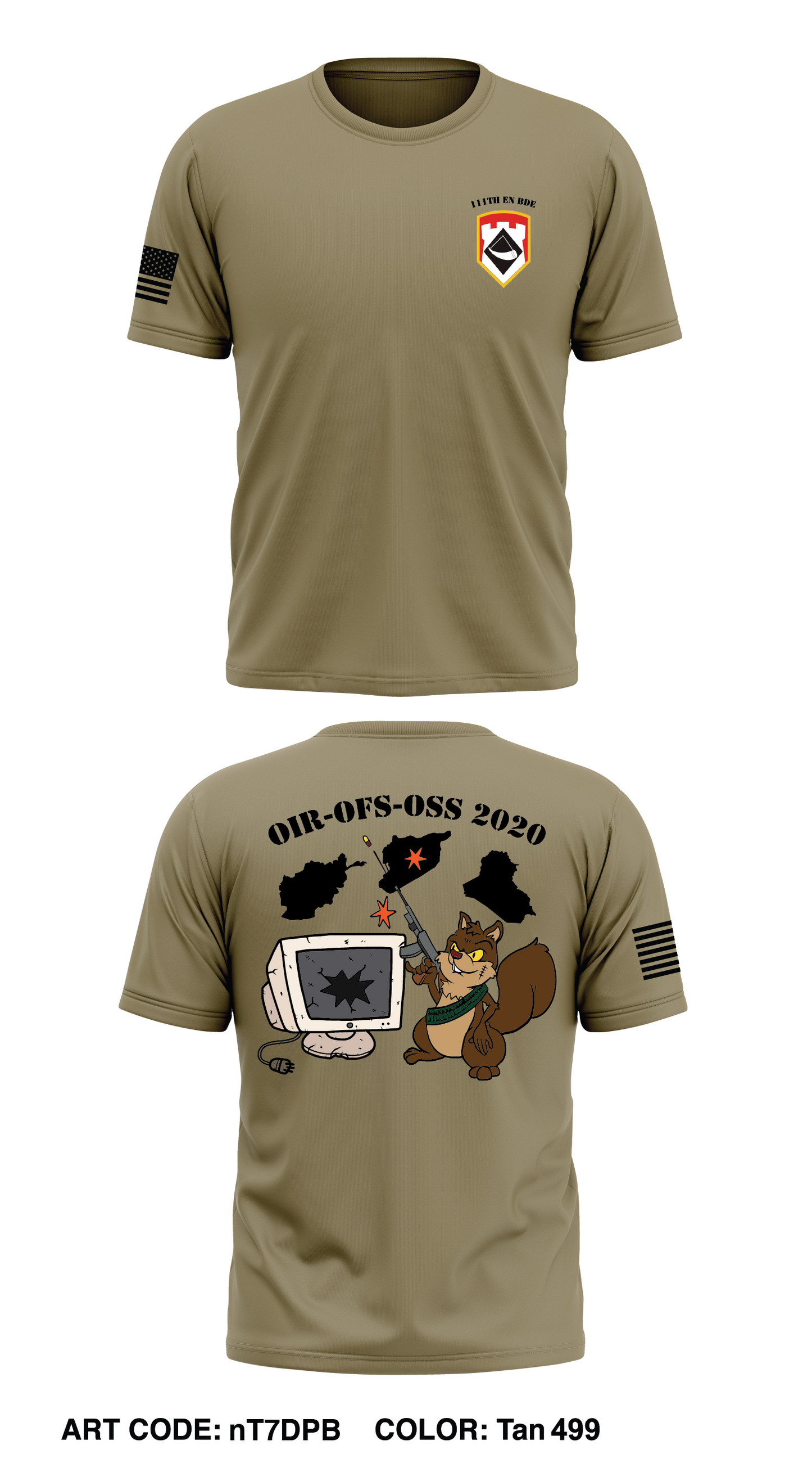 111th EN BDE Store 1 Core Men's SS Performance Tee - nT7DPB