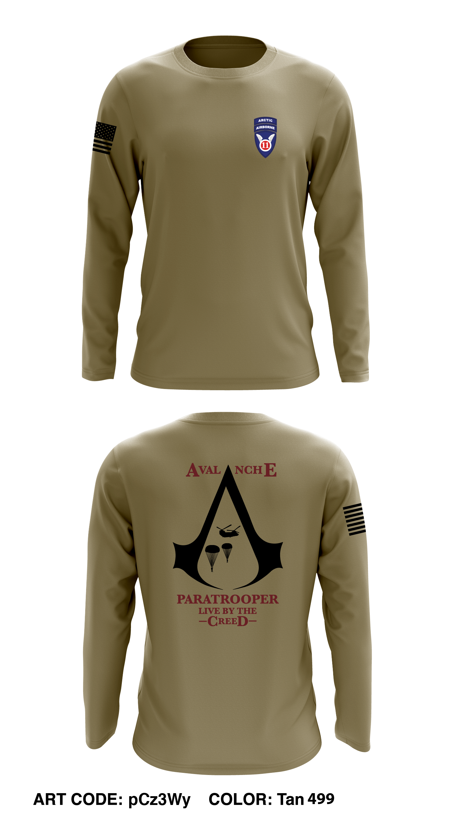 Avalanche long sleeve 2024 shirt