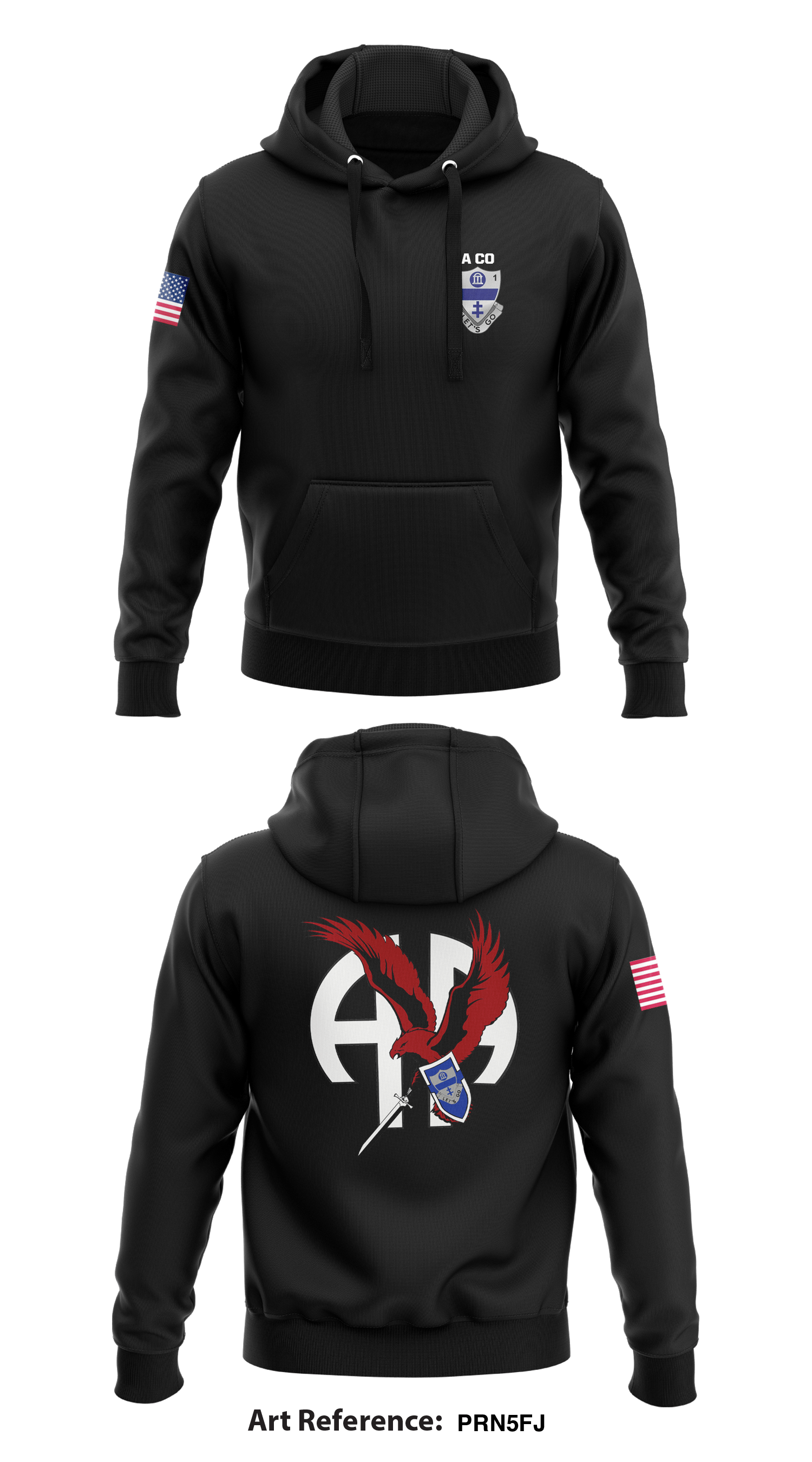 A Company 1/325 AIR Core Men's Hooded Performance Sweatshirt - pRn5Fj