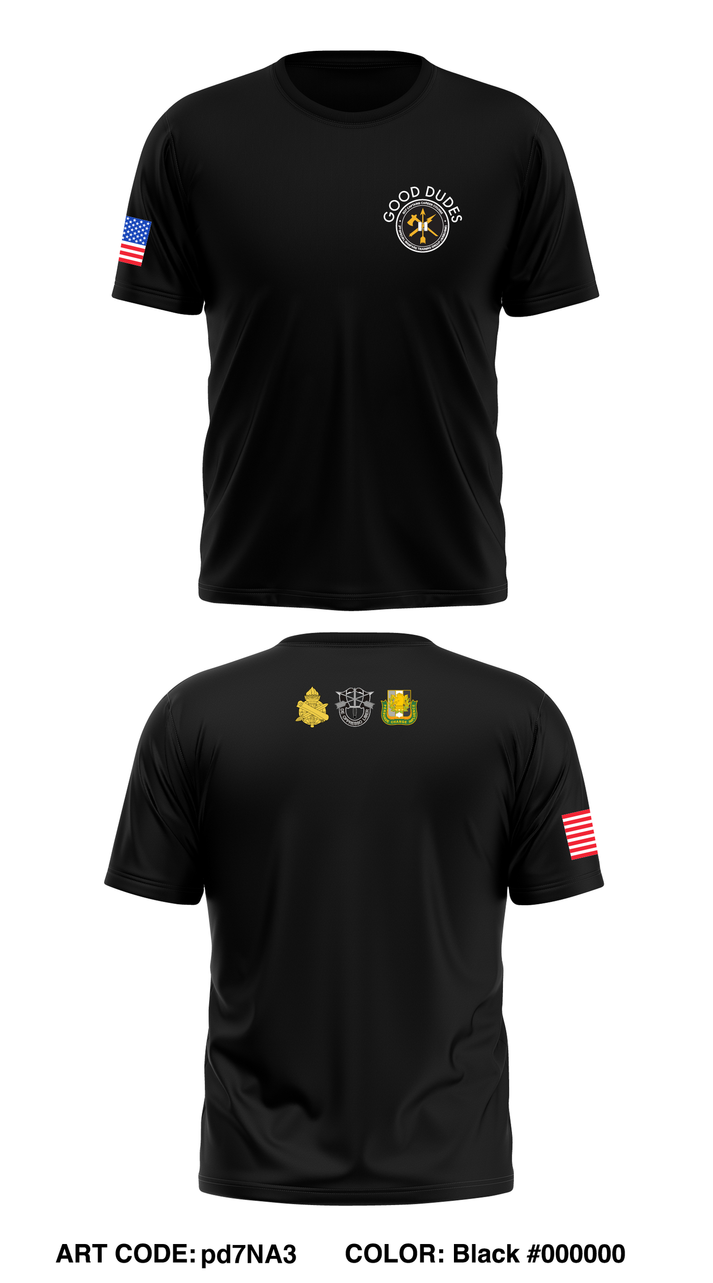 Army Special Operations Captains Career Course Core Men's SS Performance Tee - pd7NA3