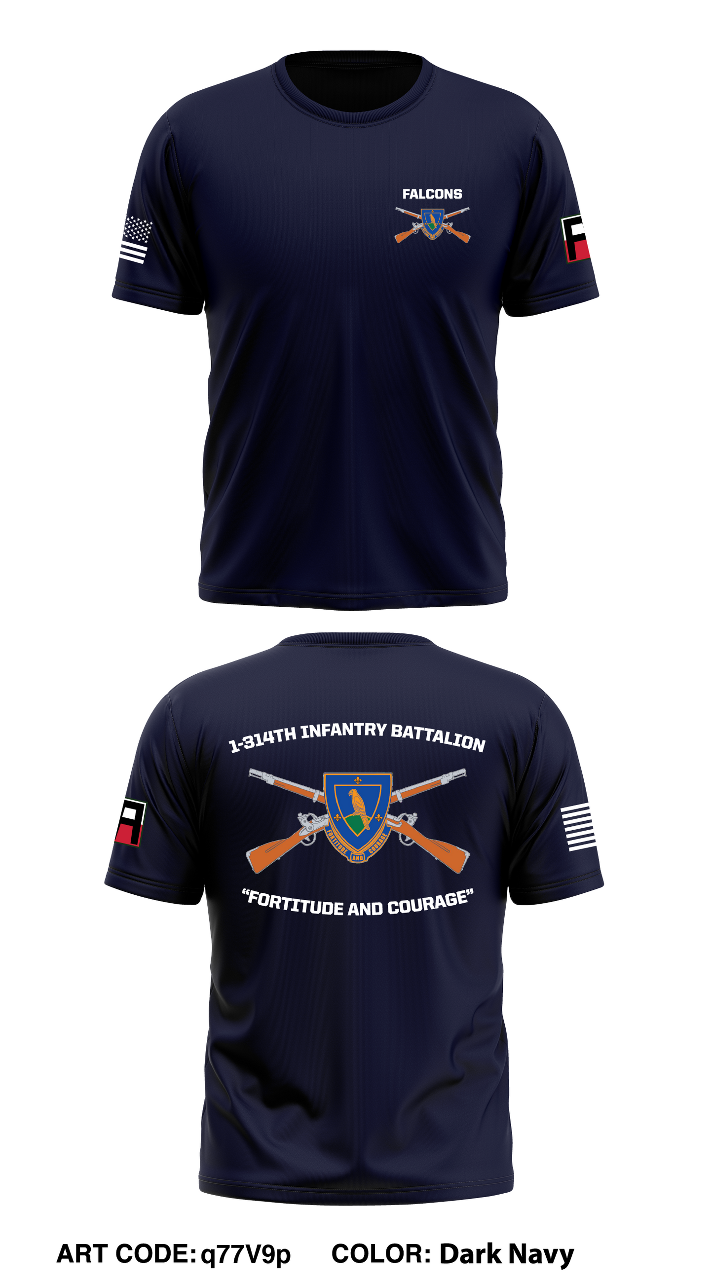 1-314th Infantry Battalion Store 1 Core Men's SS Performance Tee - q77V9p