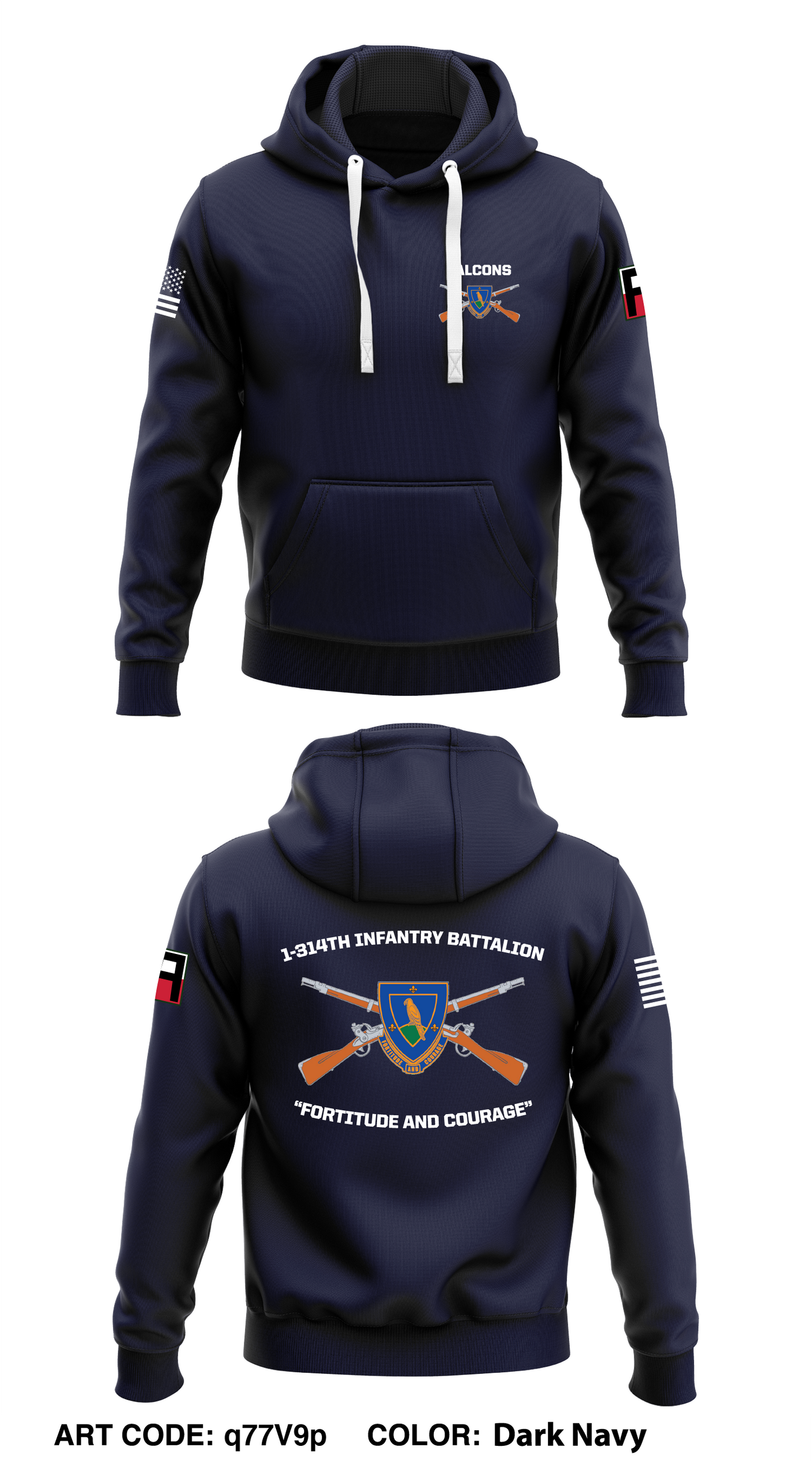 1-314th Infantry Battalion Store 1 Core Men's Hooded Performance Sweatshirt - q77V9p