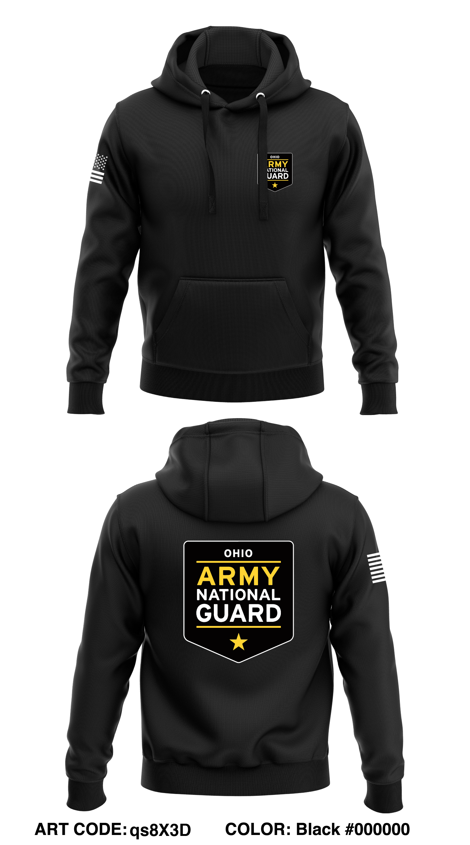 Army national shop guard hoodie