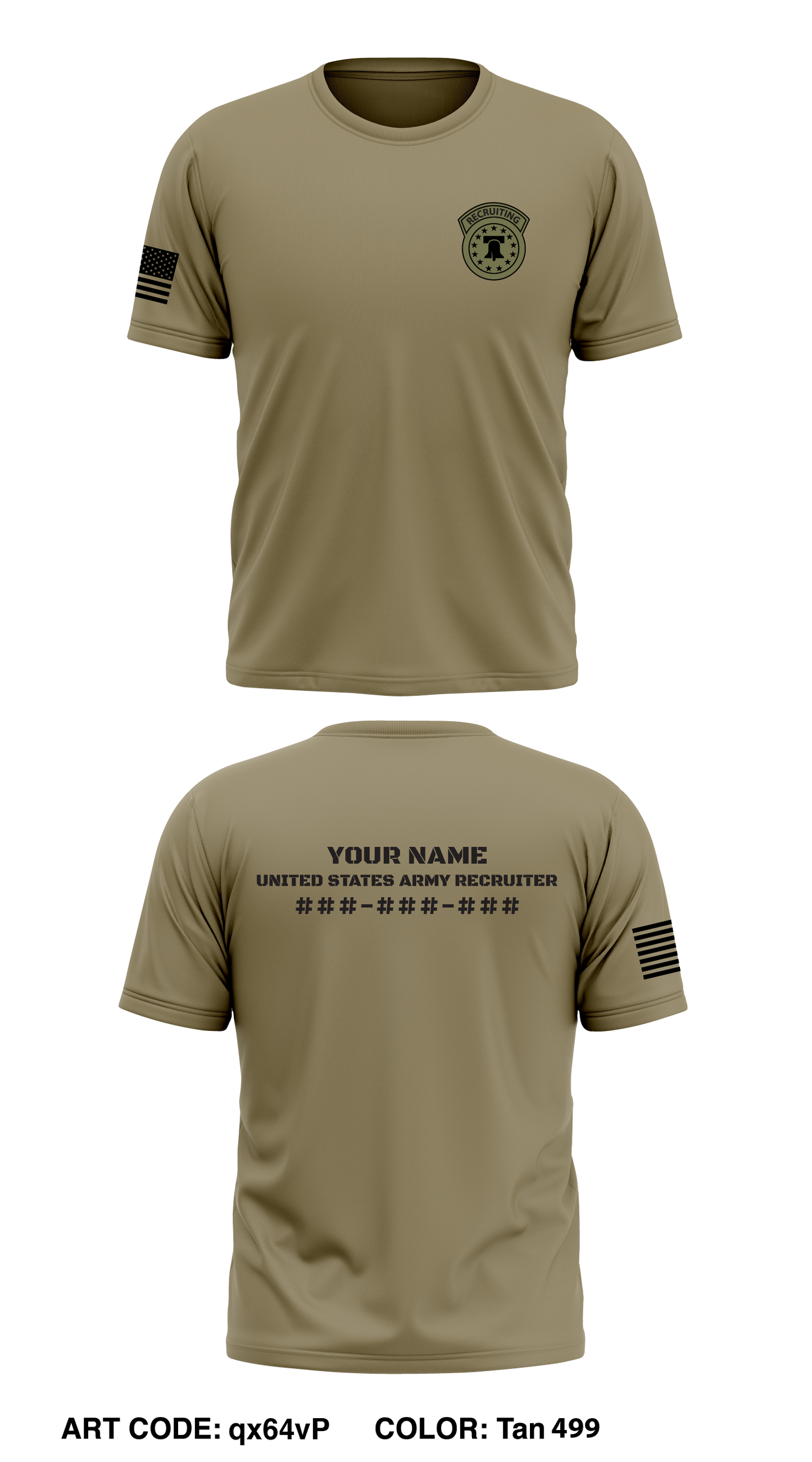 CUSTOM Largo Army Recruiting Store 1 Core Men's SS Performance Tee - qx64vP