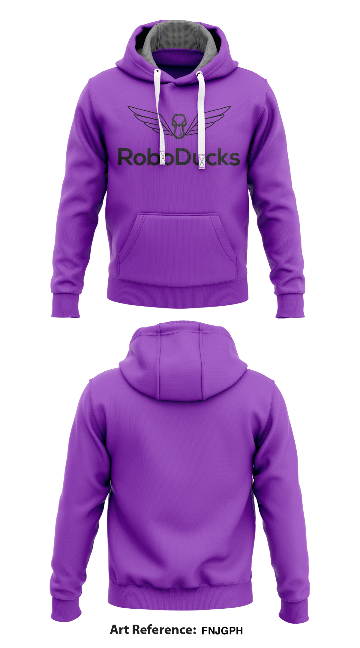 RoboDucks Store 1 Core Men's Hooded Performance Sweatshirt - FNJgph