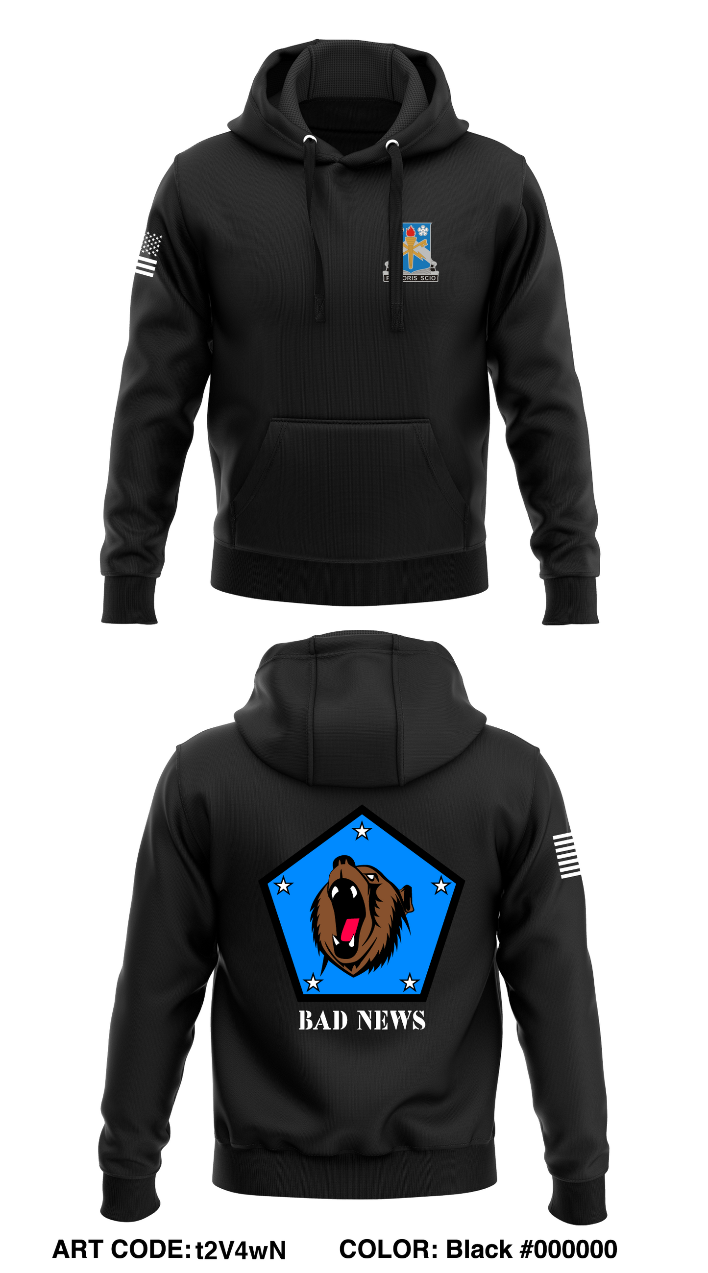 1st PLT, HOC, 741MI BN, 74 MI BDE Core Men's Hooded Performance Sweatshirt - t2V4wN