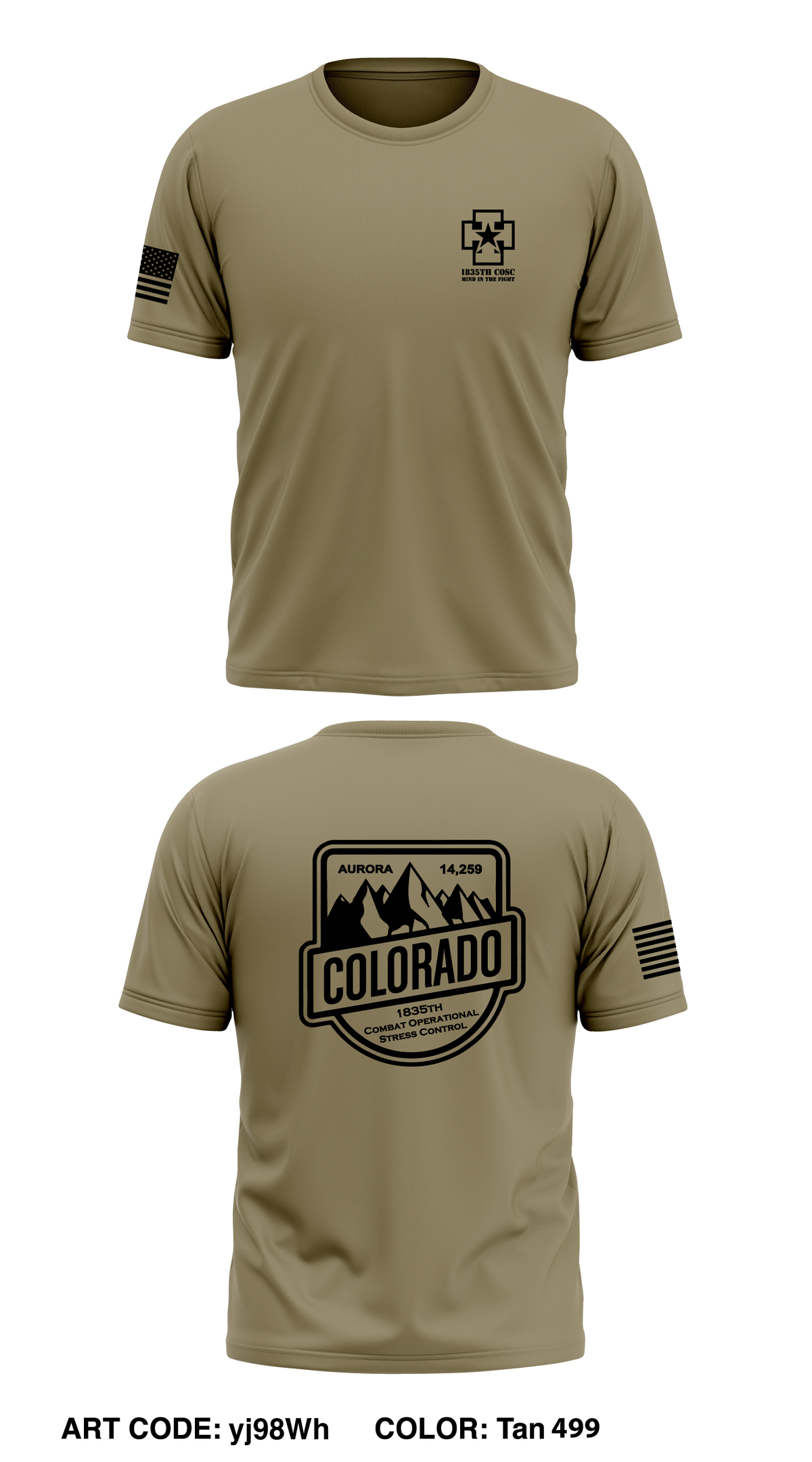 1835th COSC Core Men's SS Performance Tee - yj98Wh