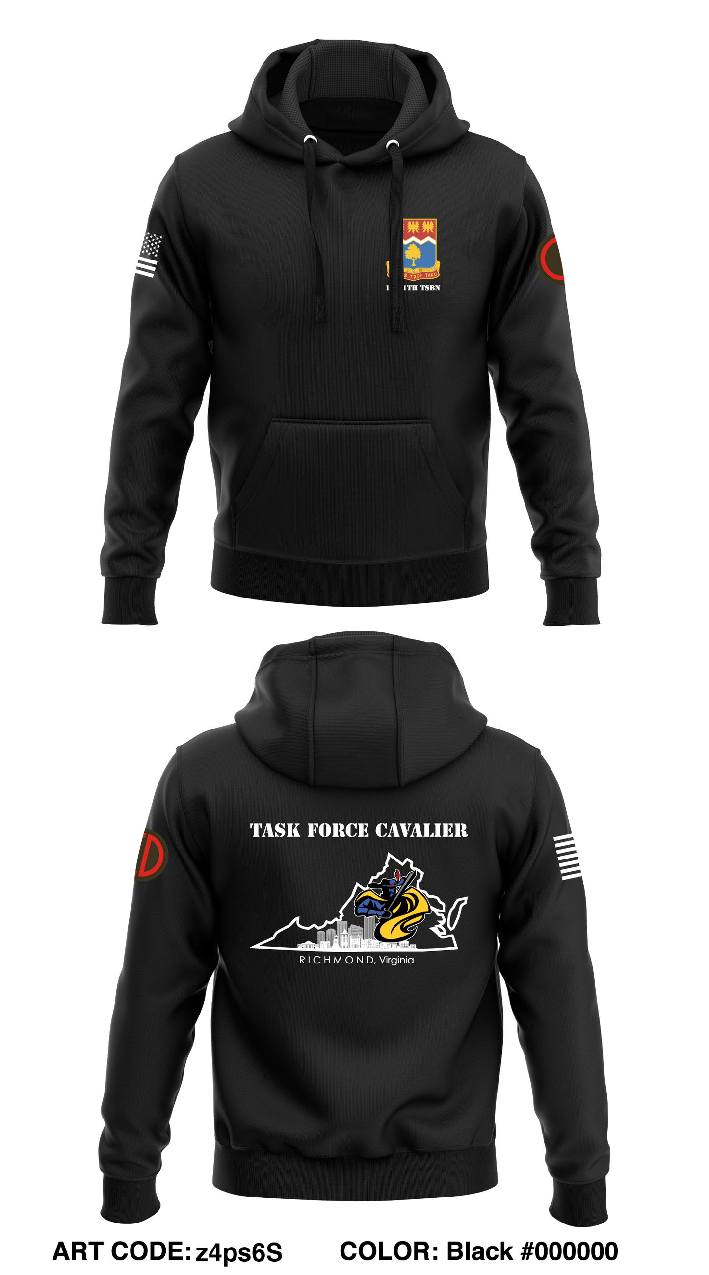 1-311th TSBn Core Men's Hooded Performance Sweatshirt - z4ps6S
