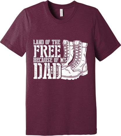 Emblem Comfort Unisex Triblend SS Tee - Because of Dad